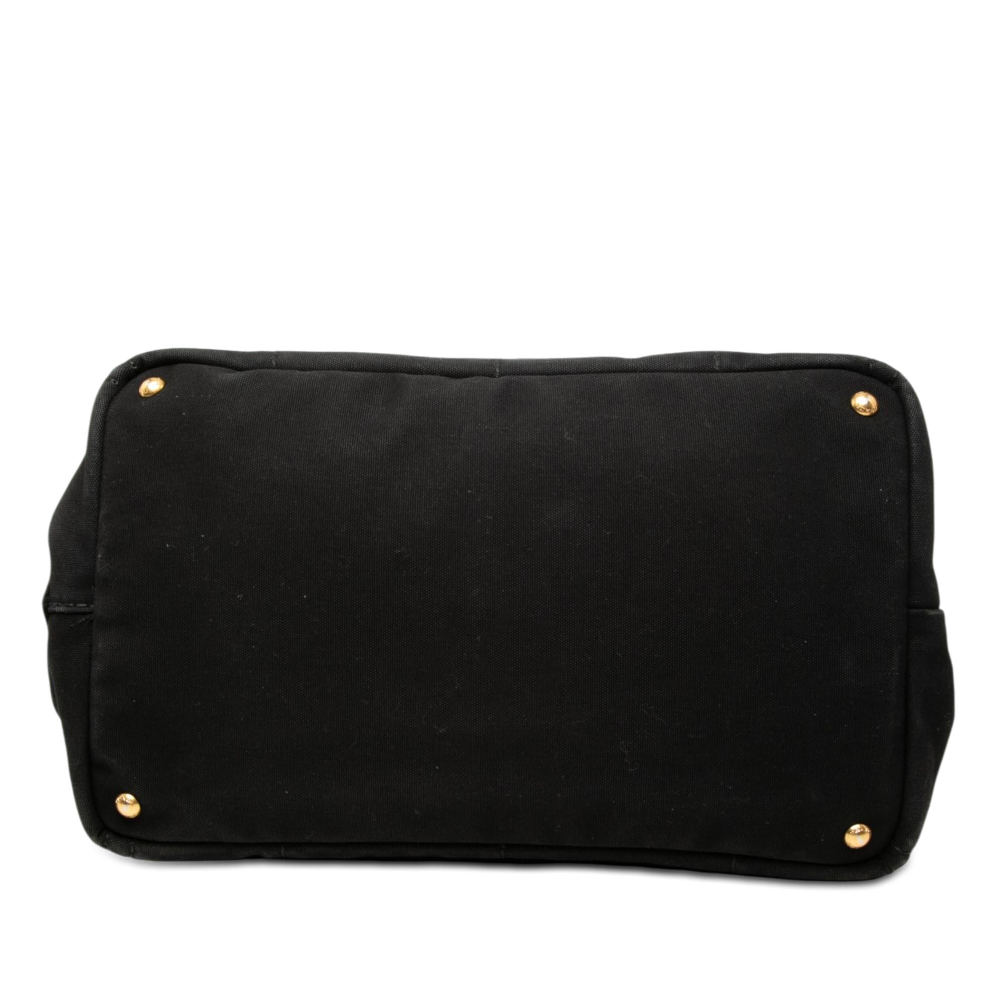 Prada Large Canvas Canapa Logo Satchel