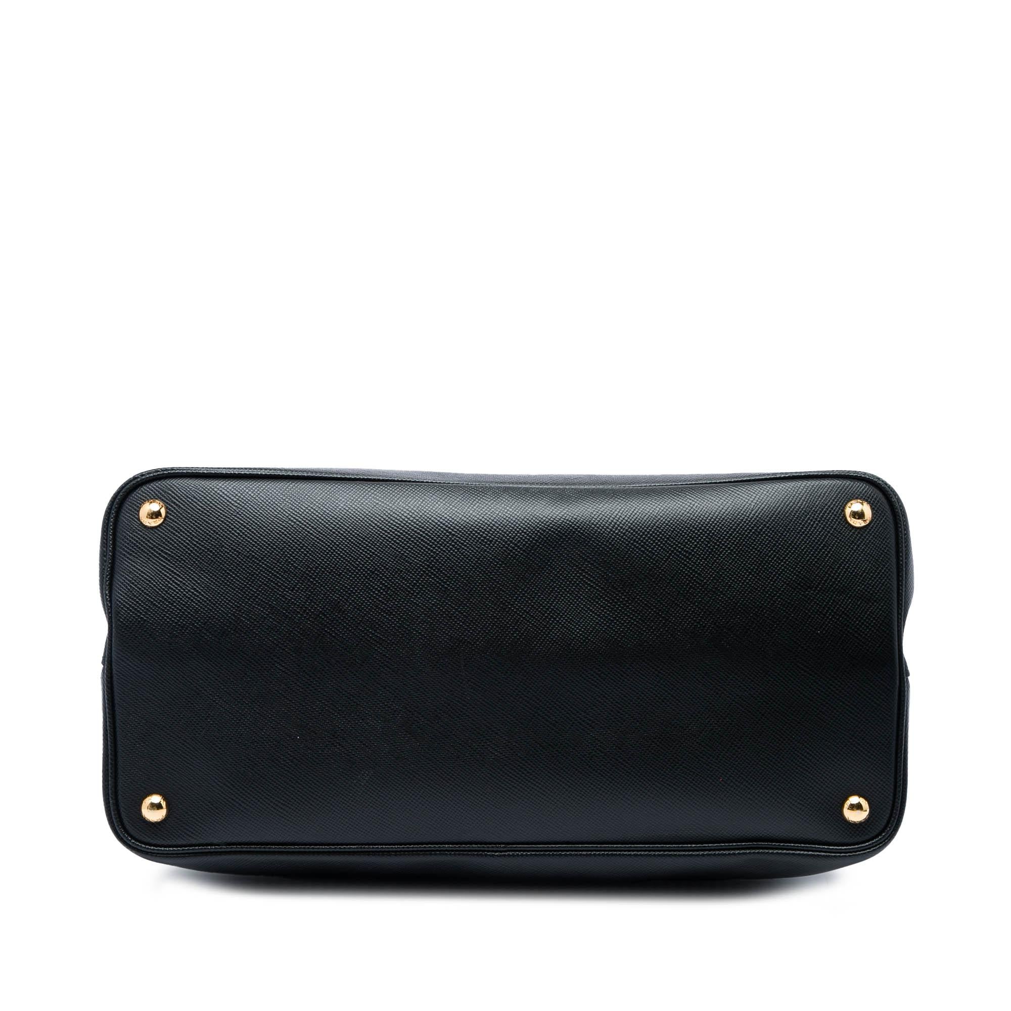 Prada Large Saffiano Cuir Double Satchel