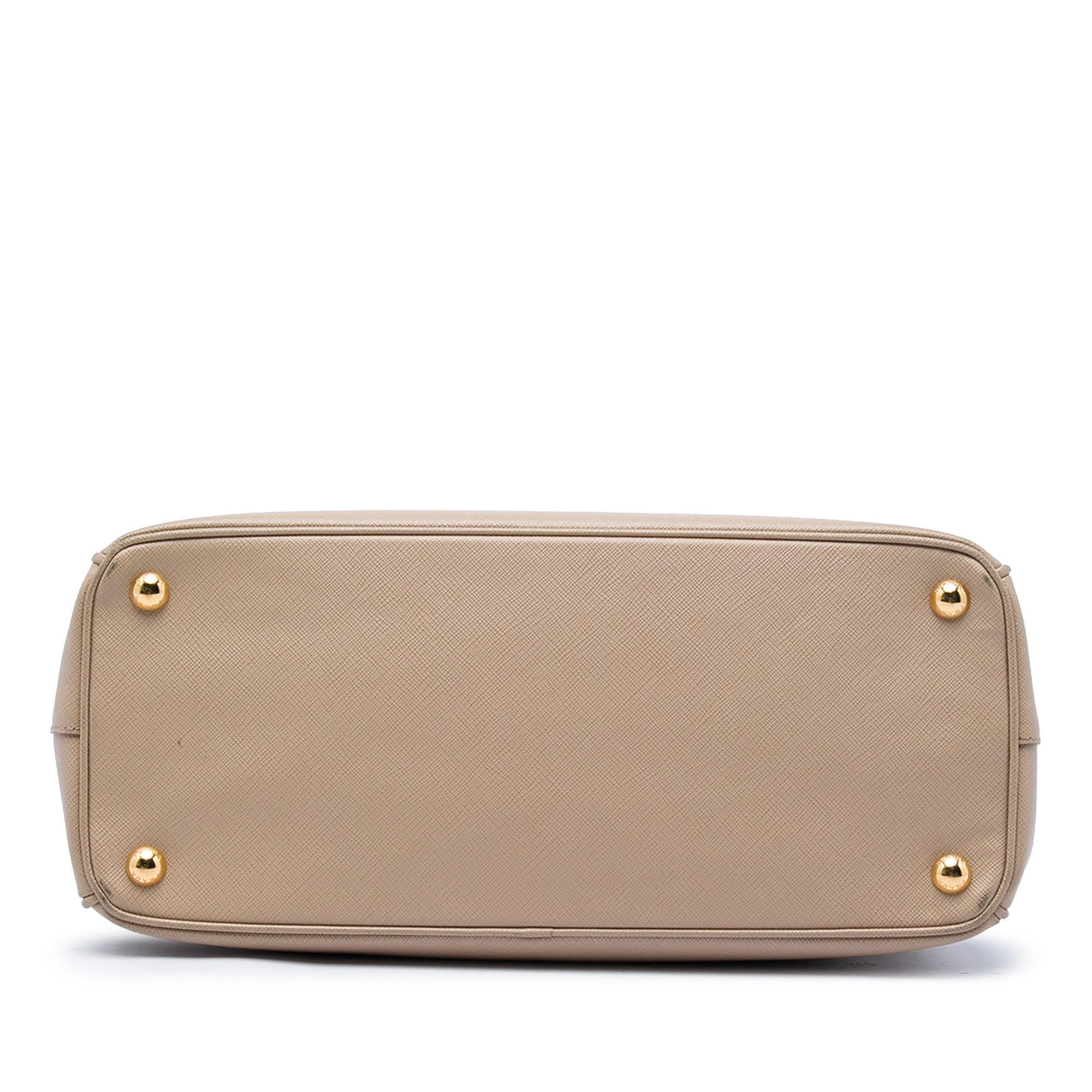 Prada Large Saffiano Lux Galleria Double Zip Satchel