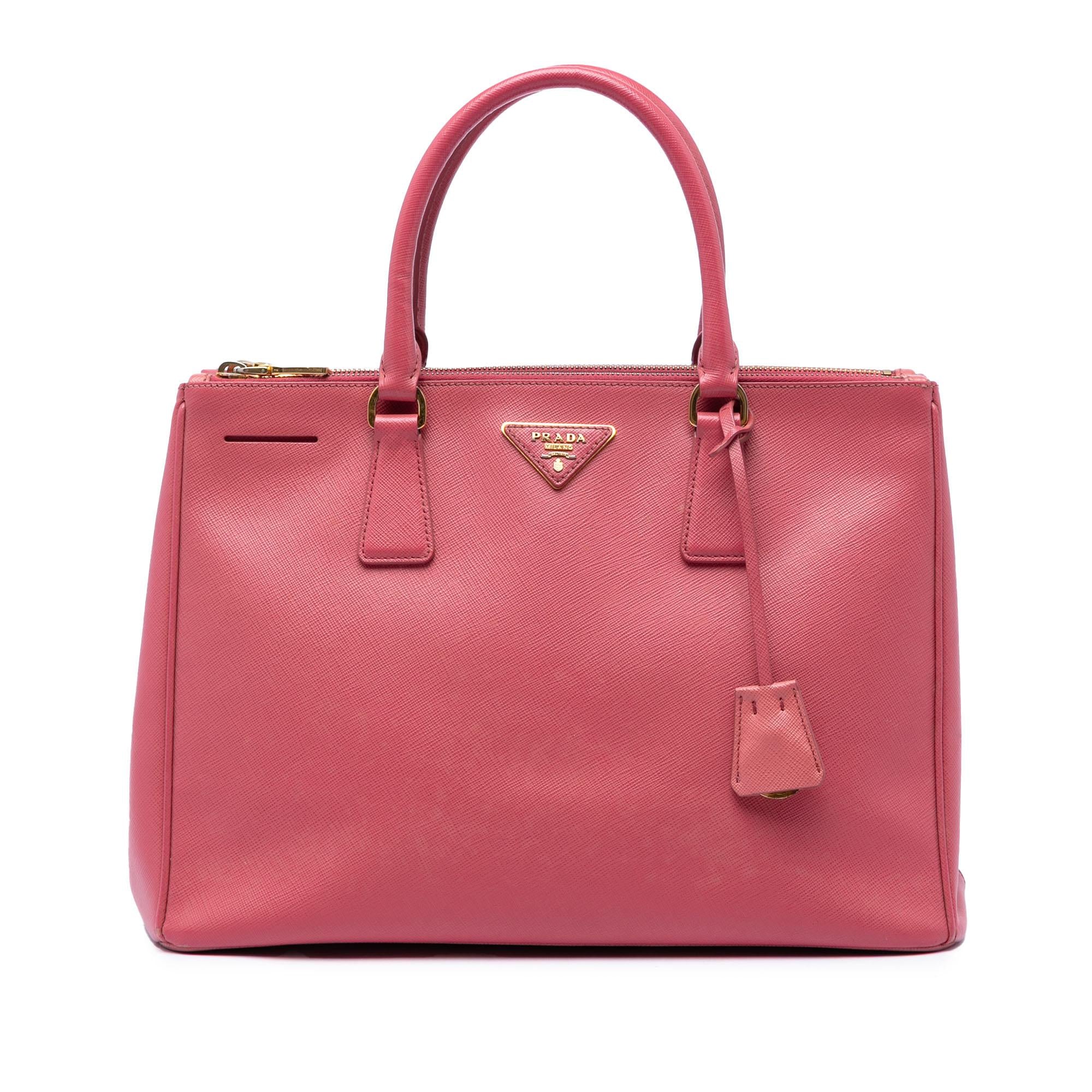 Prada Large Saffiano Lux Galleria Double Zip Tote