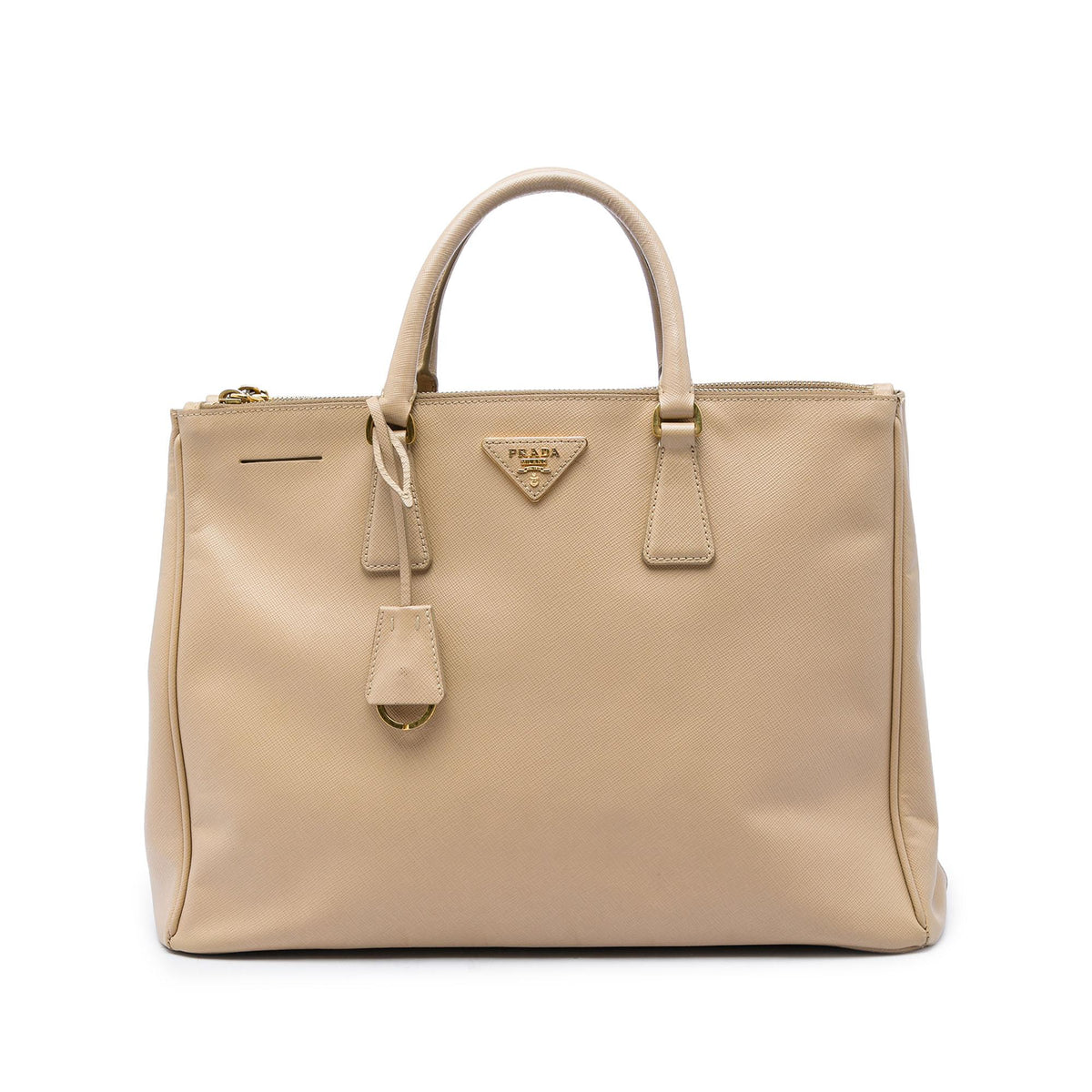 Prada Large Saffiano Lux Galleria Double Zip Tote