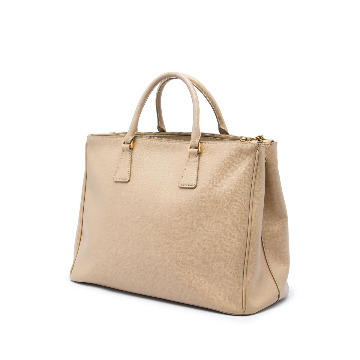 Prada Large Saffiano Lux Galleria Double Zip Tote