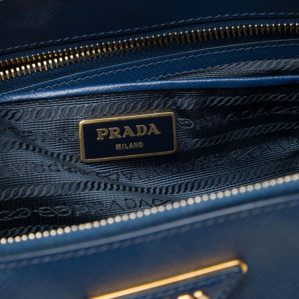 Prada Large Saffiano Lux Galleria Double Zip Tote