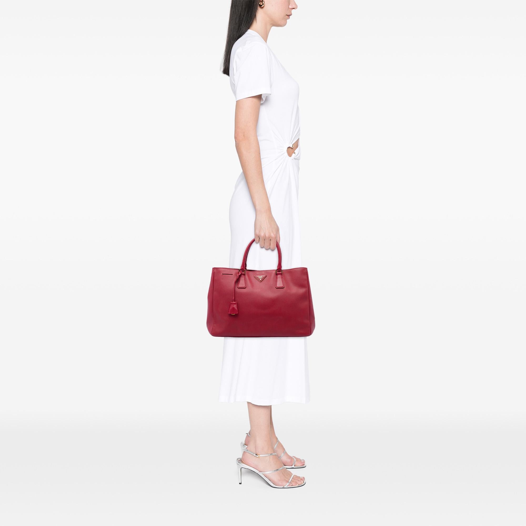 Prada Large Saffiano Lux Galleria Satchel