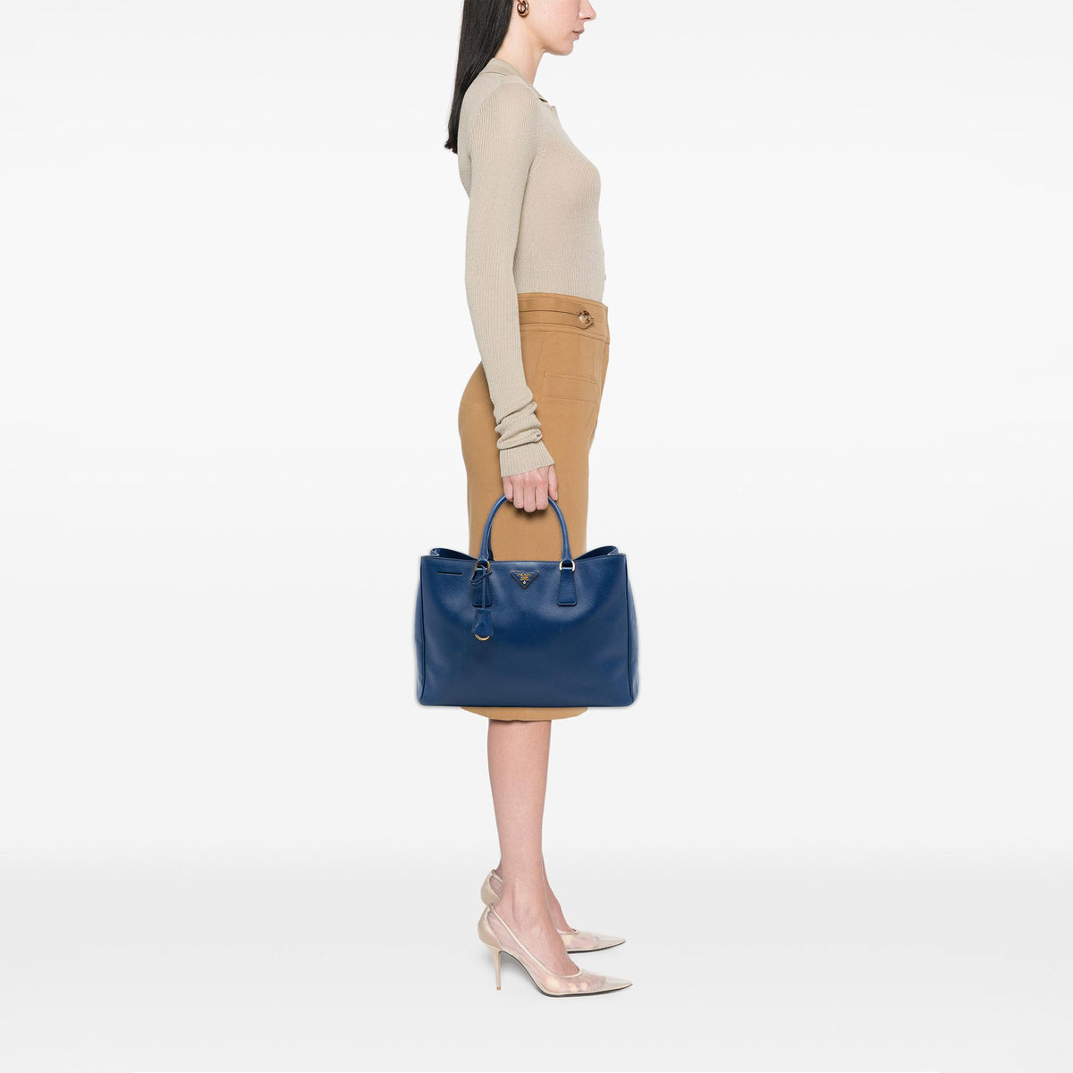 Prada Large Saffiano Lux Gardeners Tote