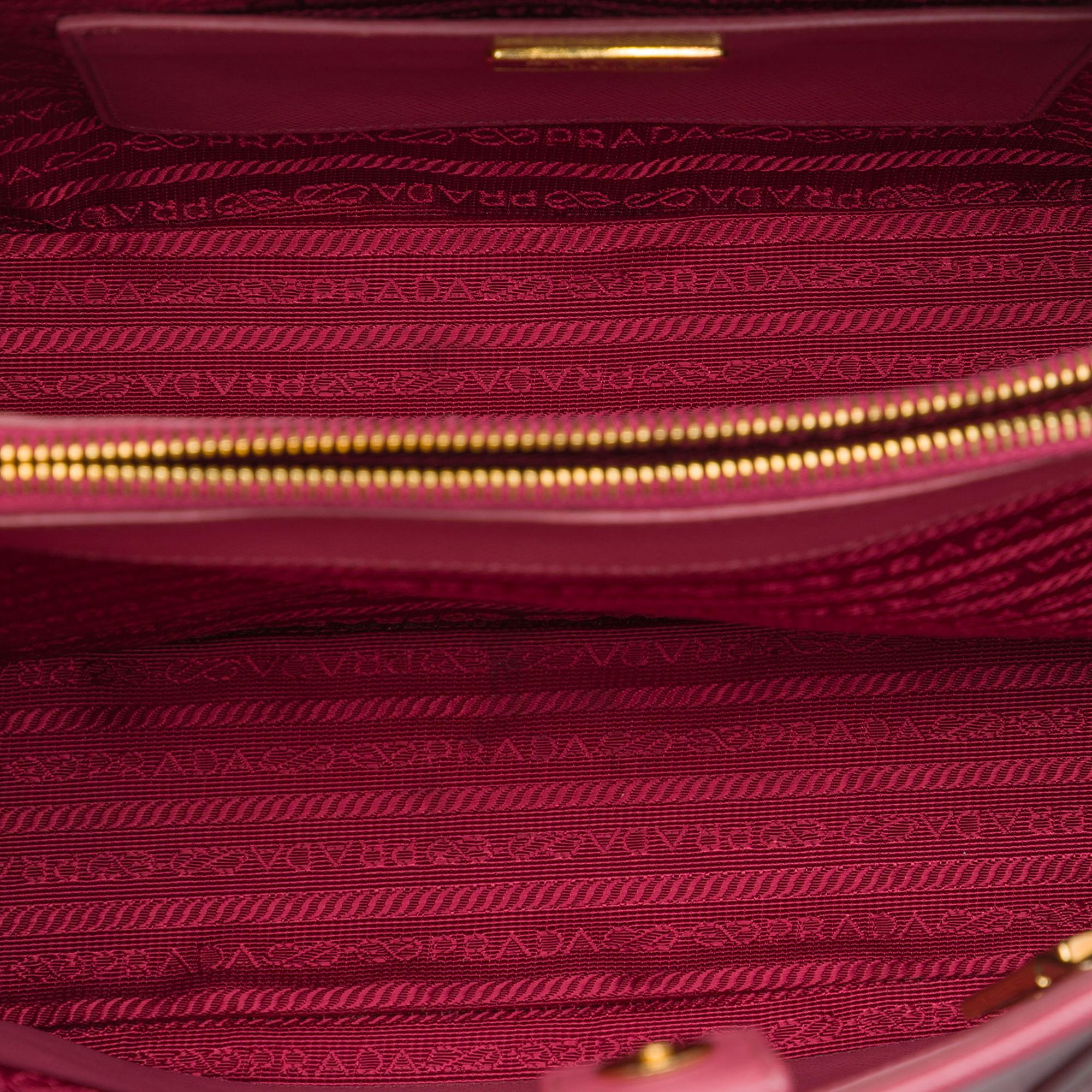 Prada Large Saffiano Lux Open Promenade Satchel
