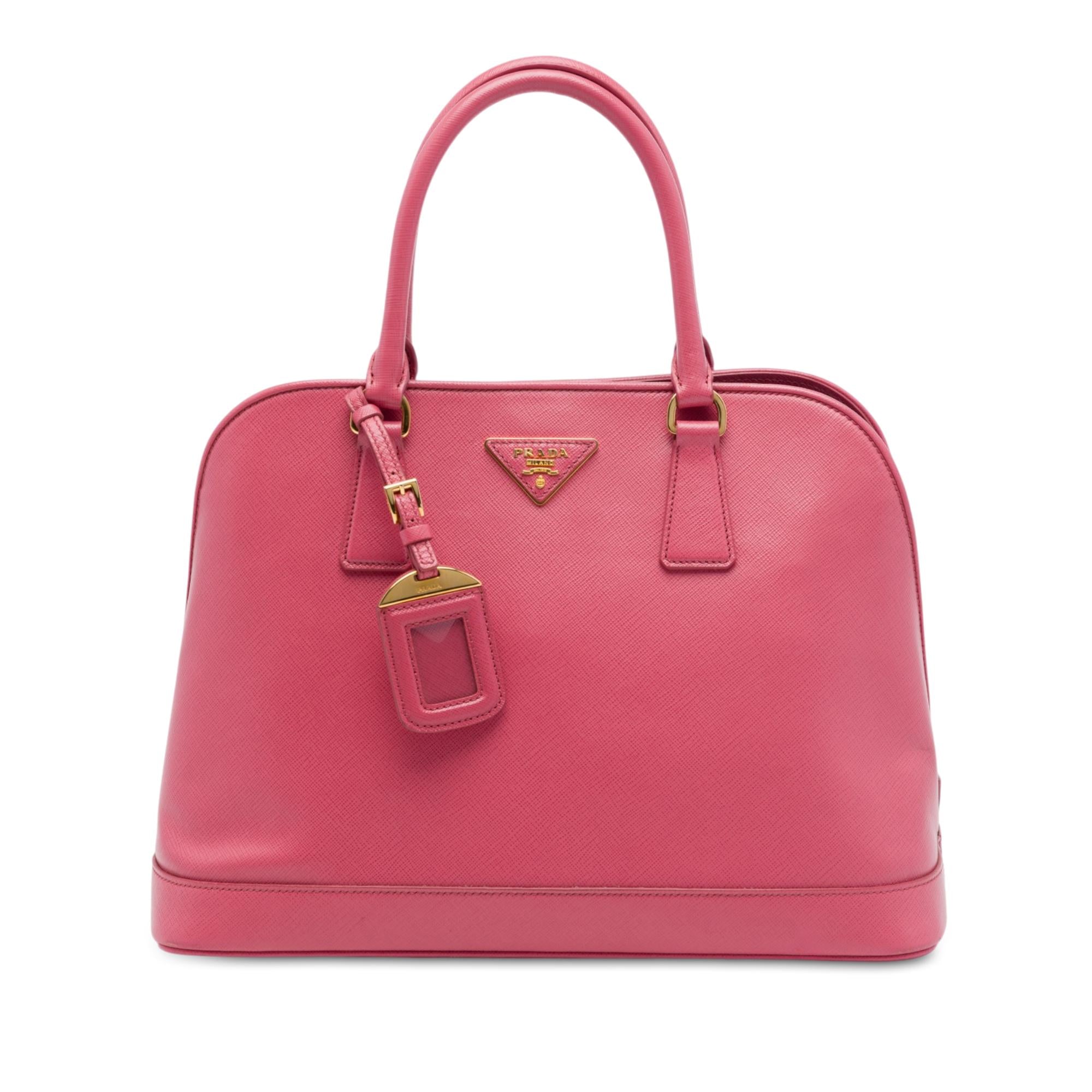 Prada Large Saffiano Lux Open Promenade Satchel