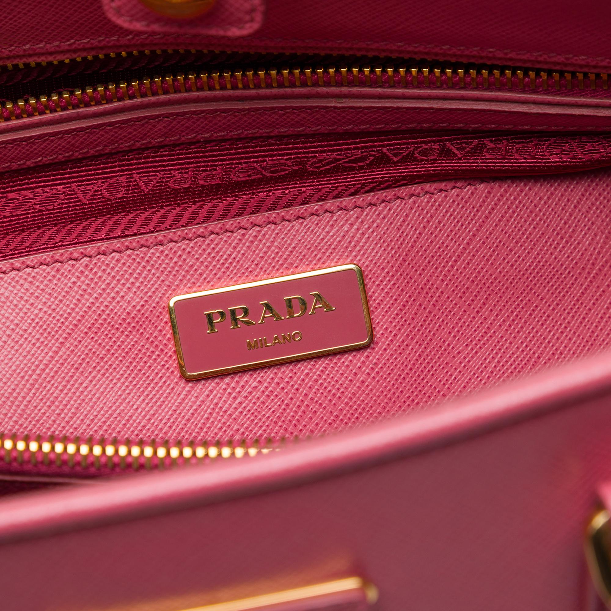 Prada Large Saffiano Lux Open Promenade Satchel