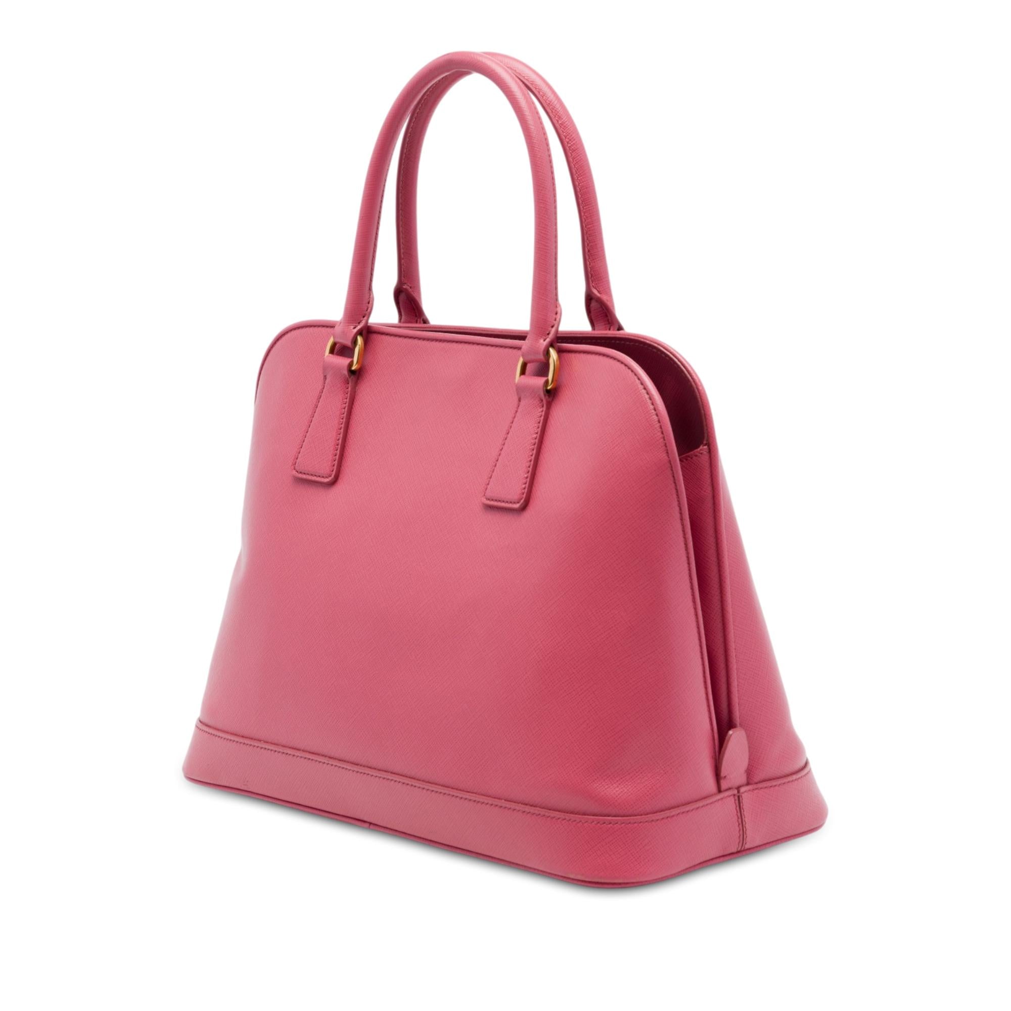 Prada Large Saffiano Lux Open Promenade Satchel