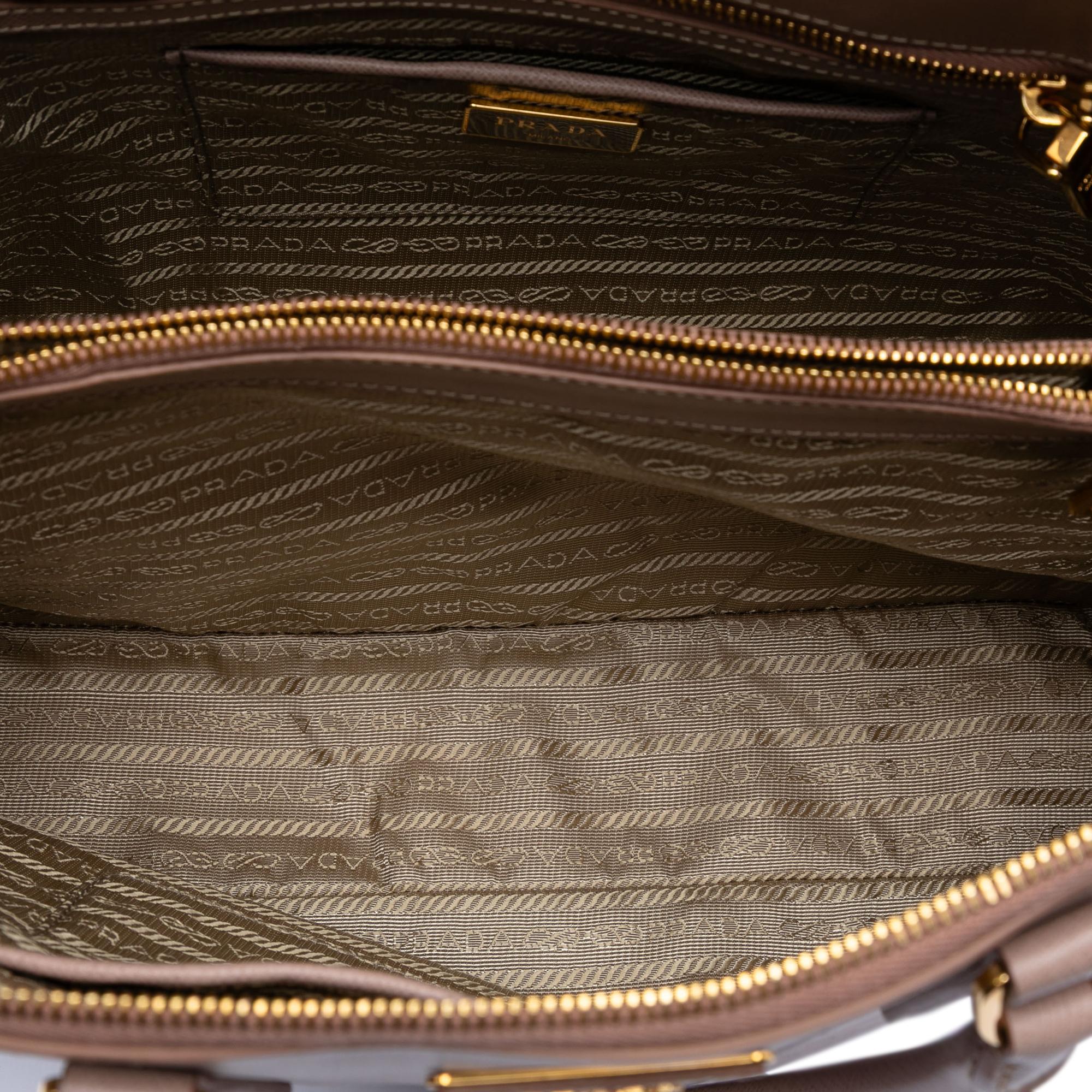 Prada Large Saffiano Lux Promenade Satchel