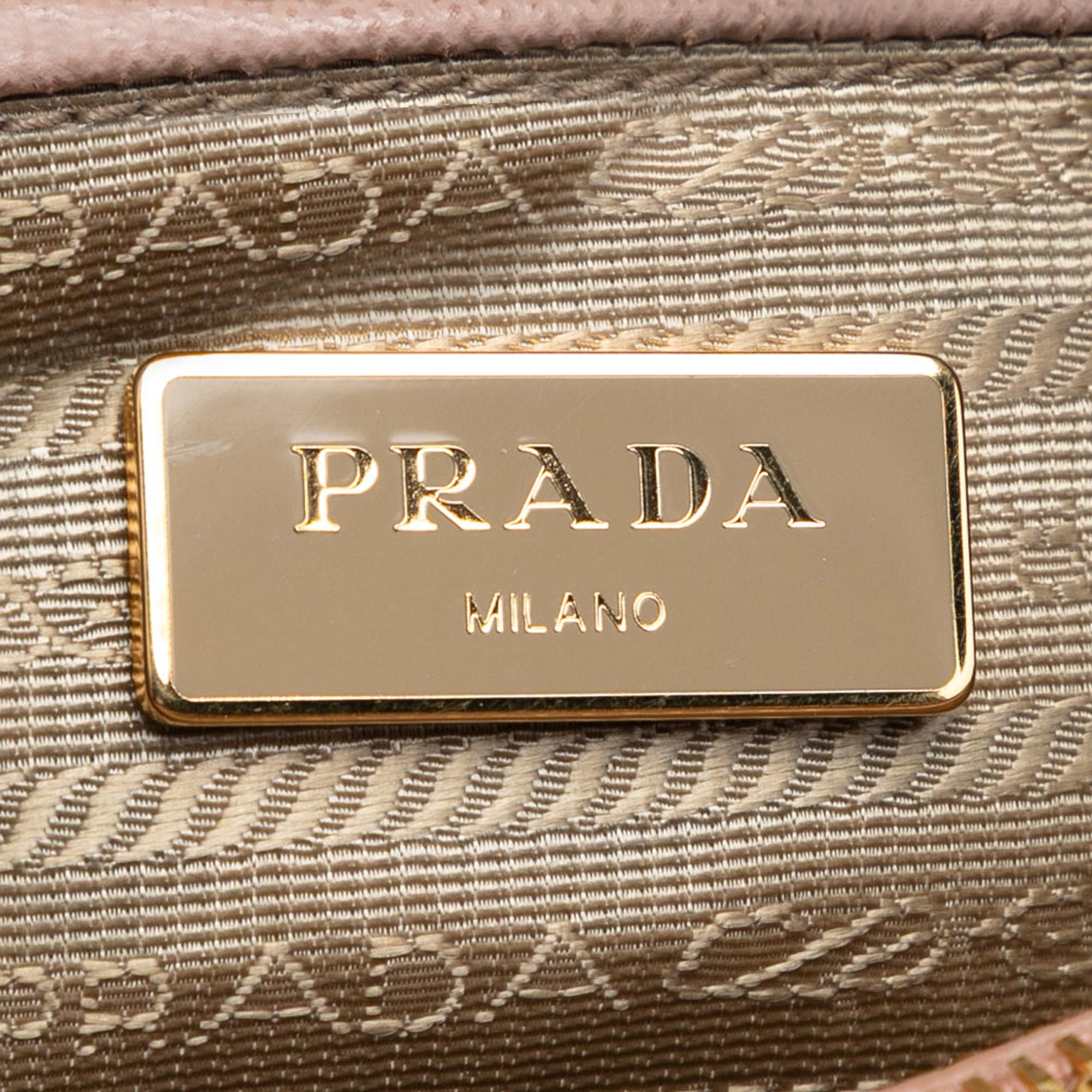 Prada Large Saffiano Lux Promenade Satchel