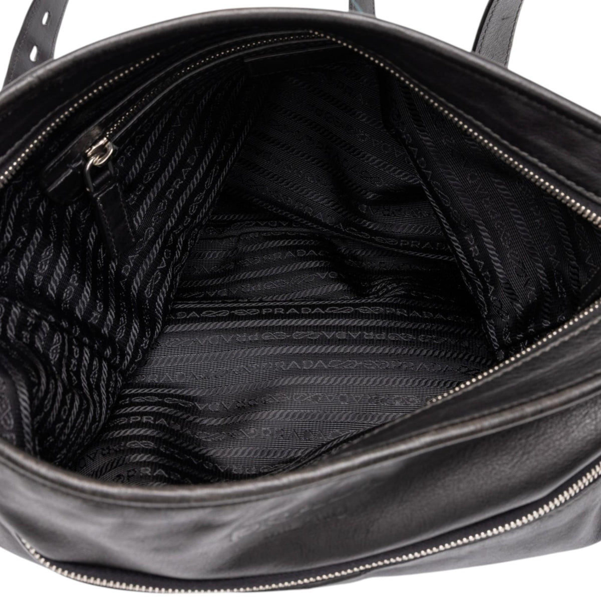 Prada Large Soft Calf Front Pocket Messenger Bag