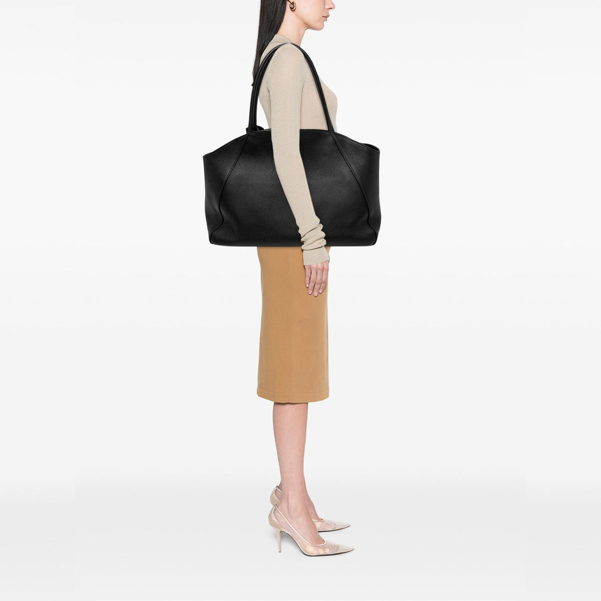 Prada Large Soft Grain Leather Tote