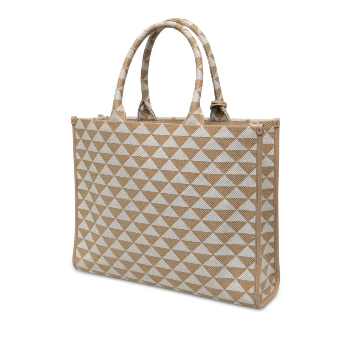 Prada Large Triangolo Jacquard Symbole Tote