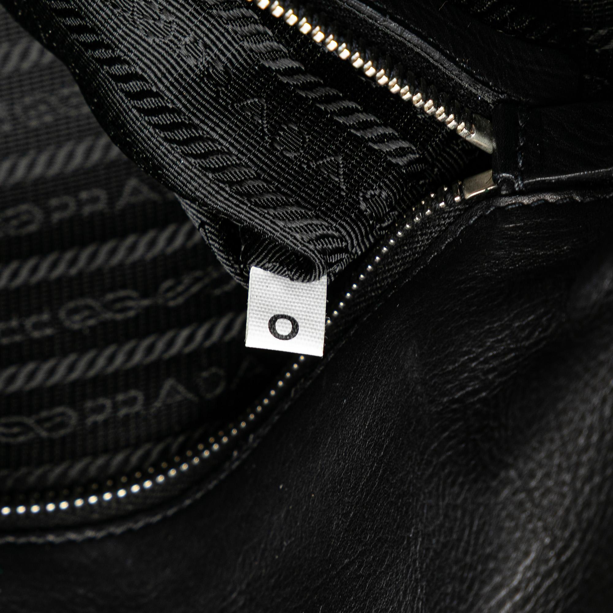Prada Leather Studded Easy Shoulder Bag