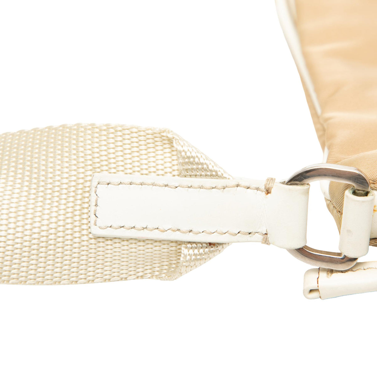 Prada Leather Trimmed Tessuto Zip Top Crossbody