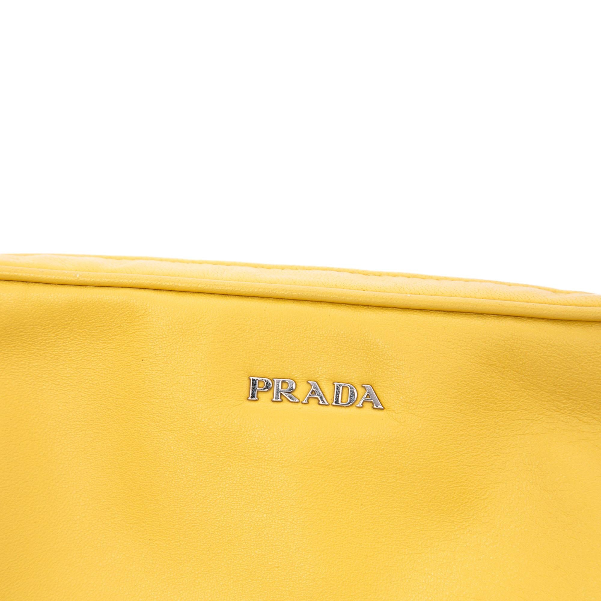 Prada Leather Wristlet Clutch