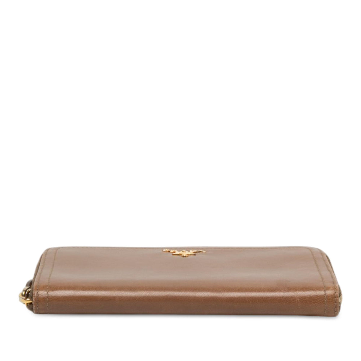 Prada Leather Zip Around Long Wallet