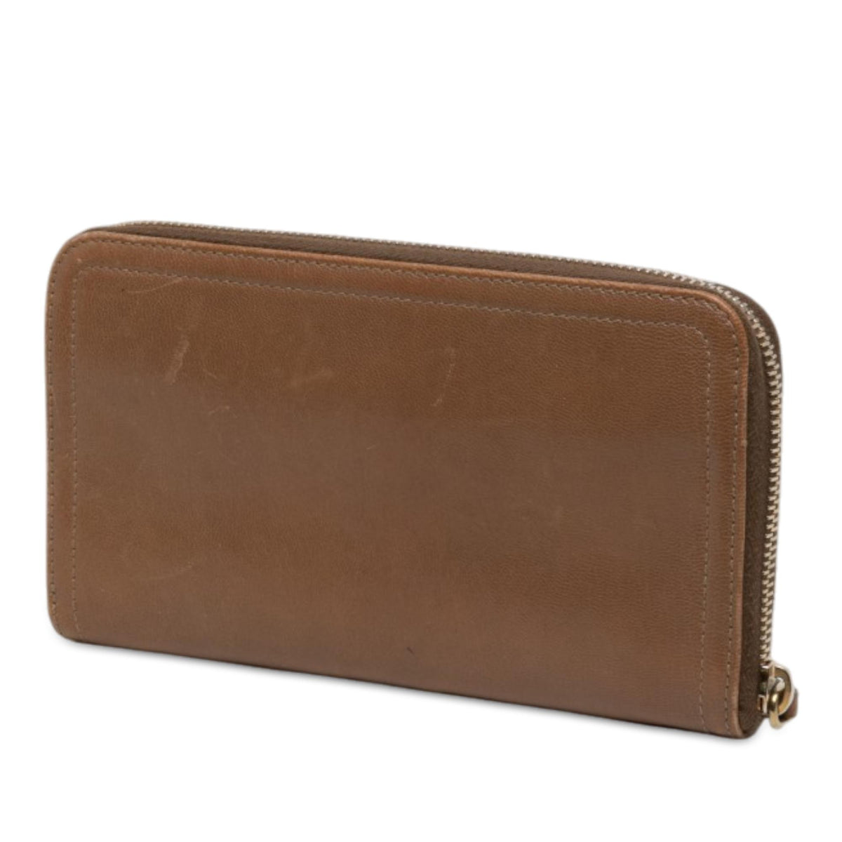 Prada Leather Zip Around Long Wallet