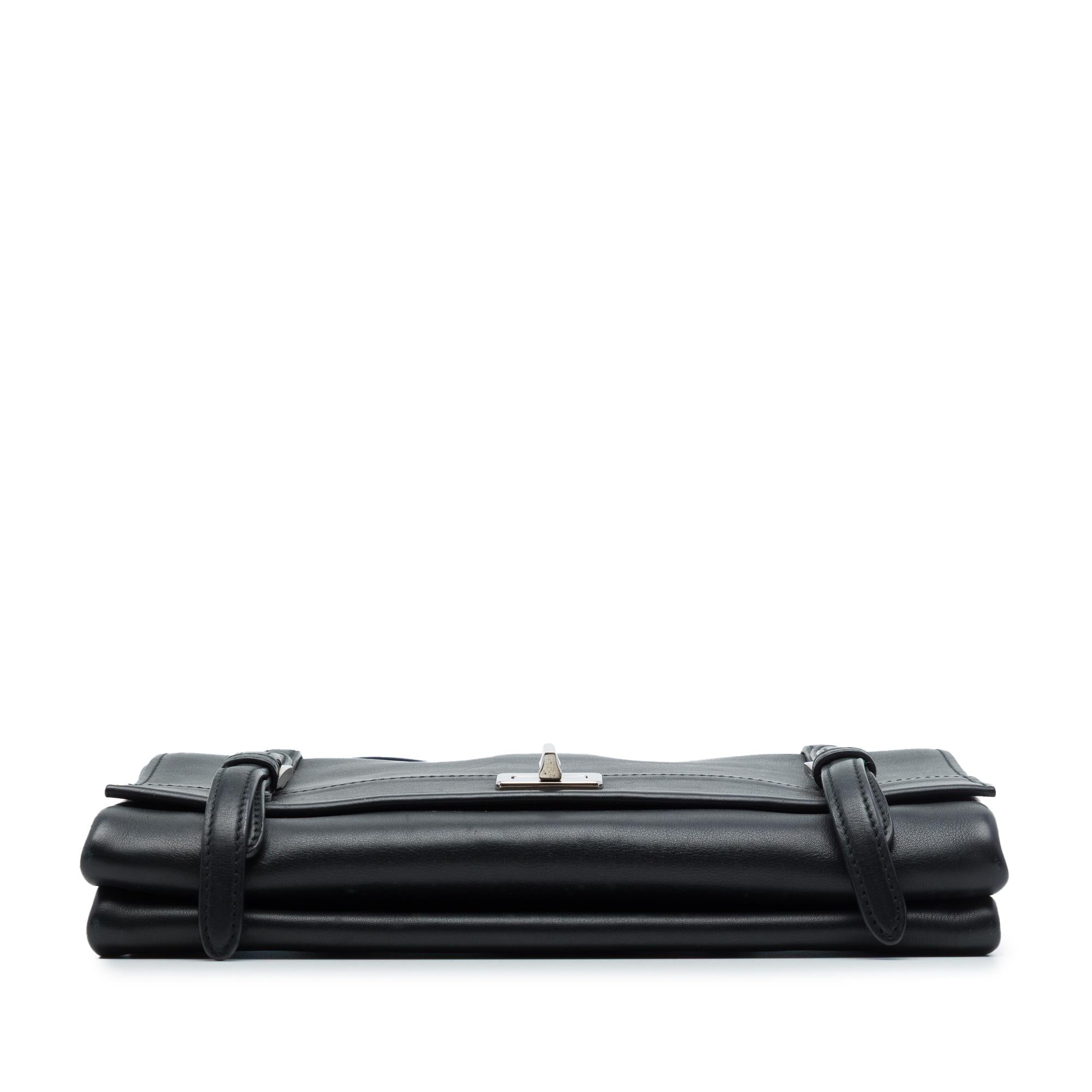 Prada Lux Calf Double Sided Flap Messenger Bag