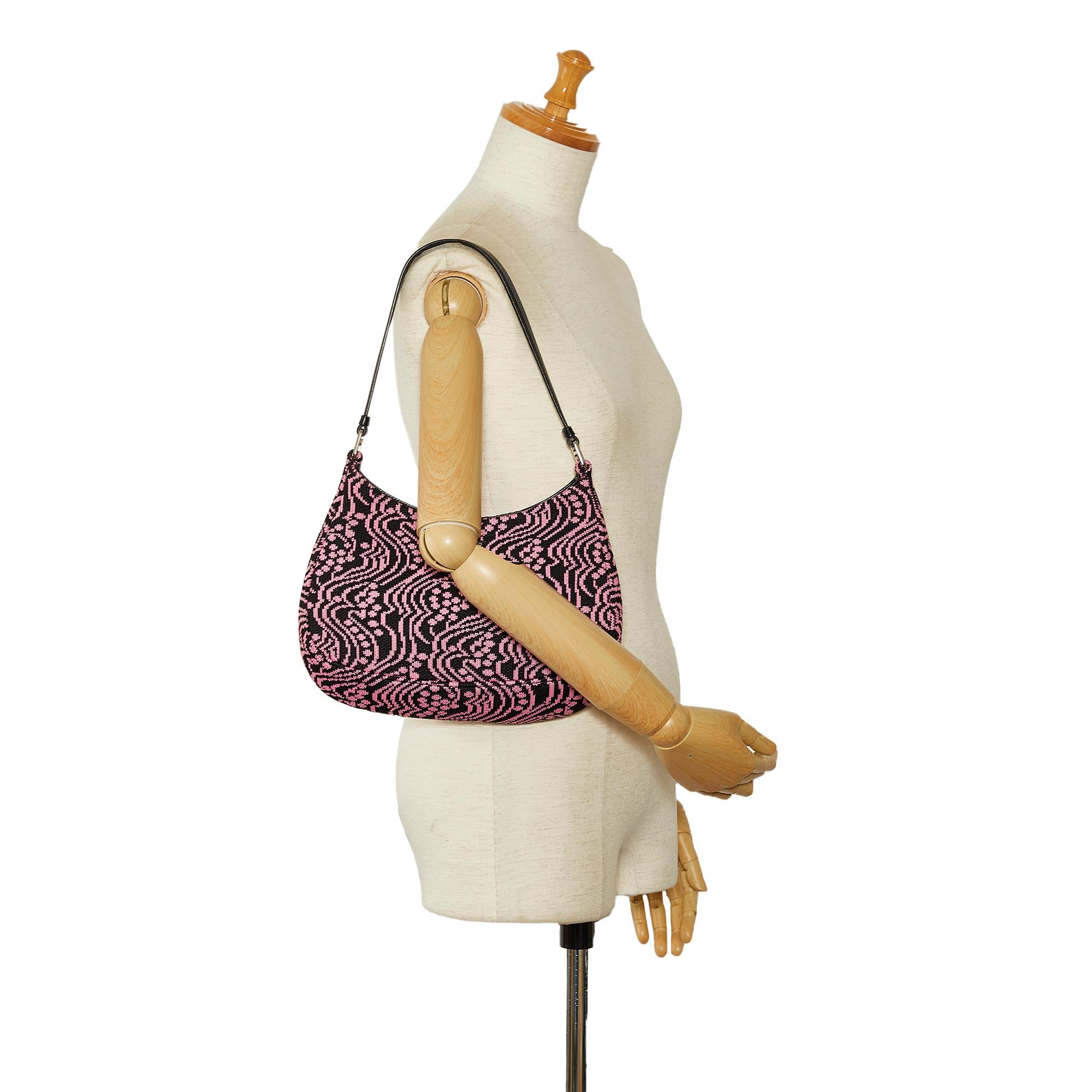 Prada Maglia Jacquard Knit Cleo Bag