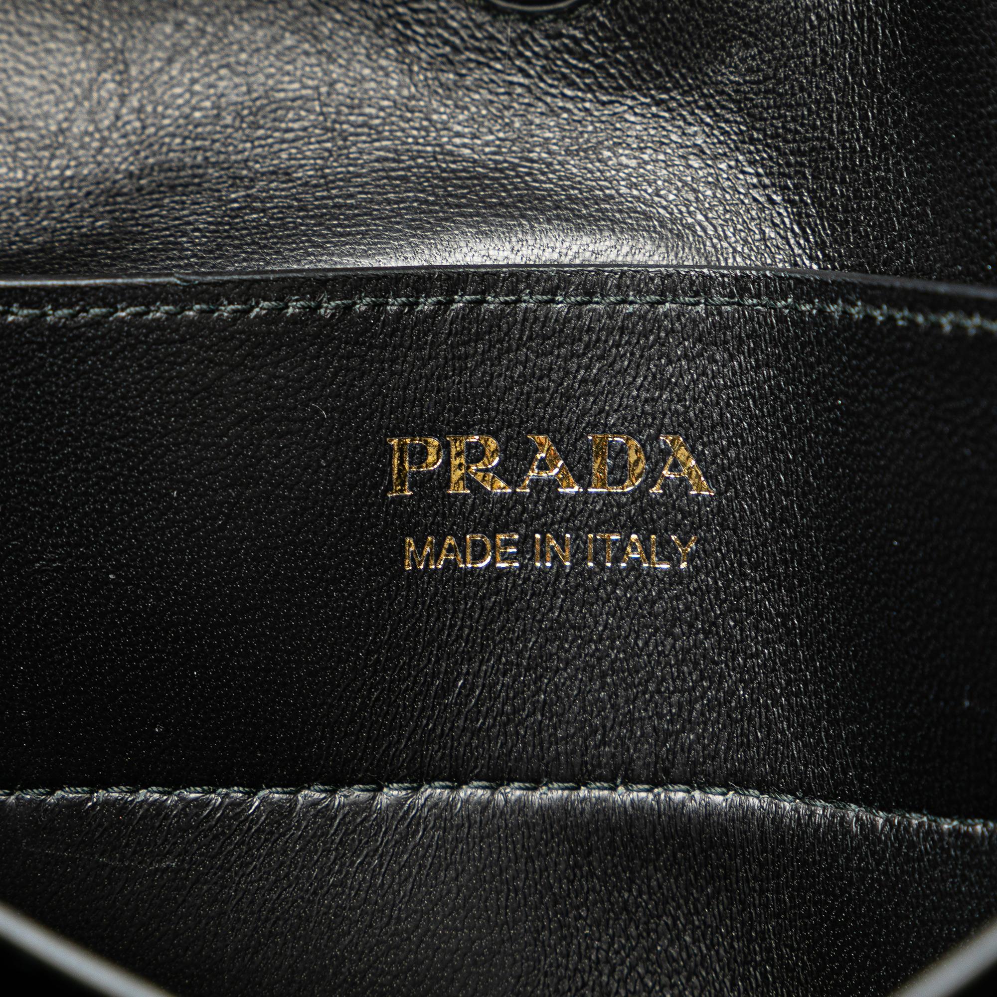 Prada Medium Bicolor Saffiano Cuir Double Satchel (SHG-DtYKIX)