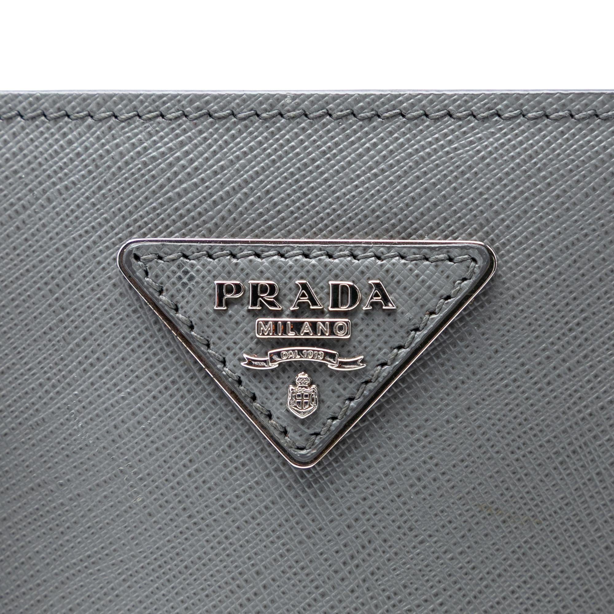 Prada Medium Bicolor Saffiano Lux Galleria Satchel