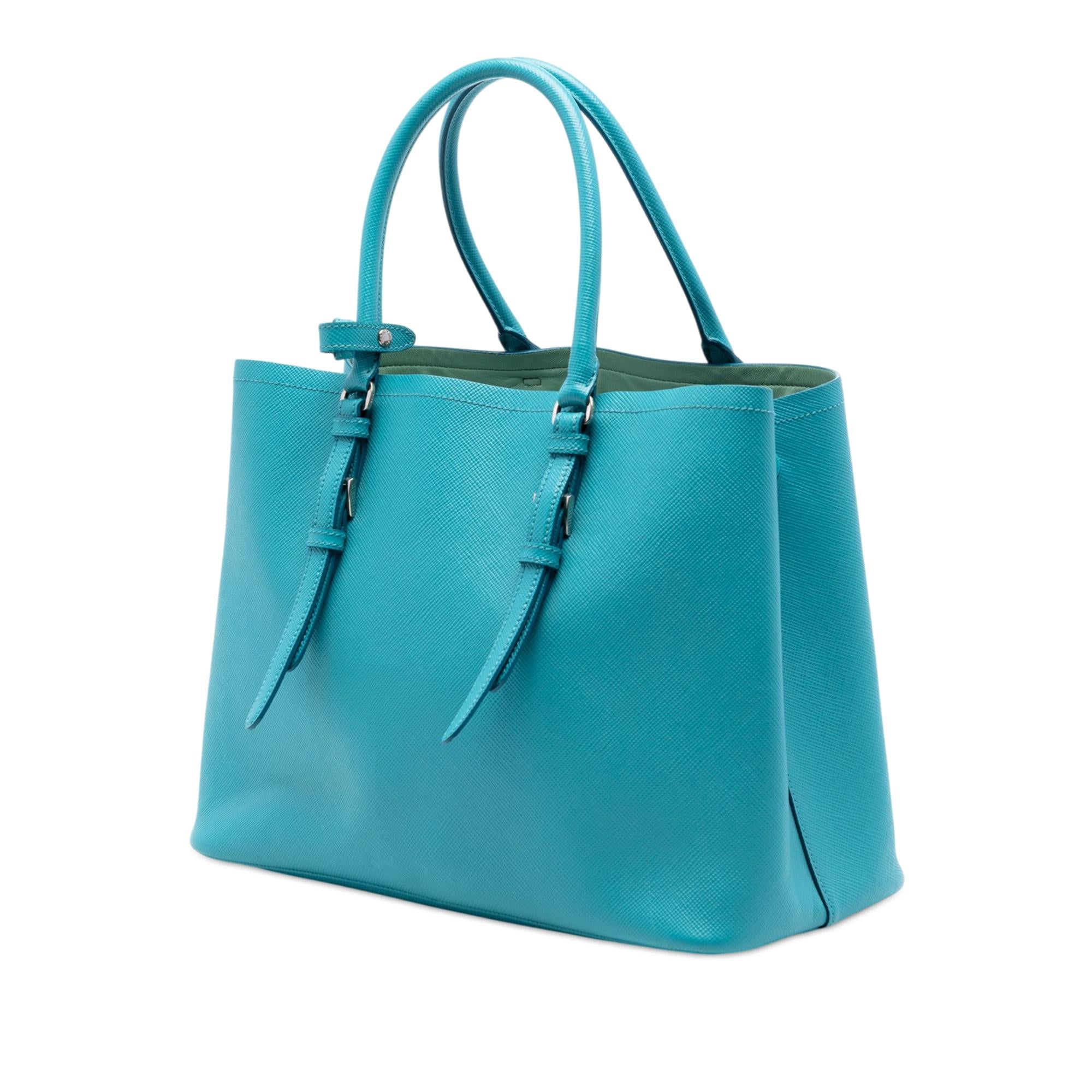 Prada Medium Saffiano Cuir Double Handle Satchel