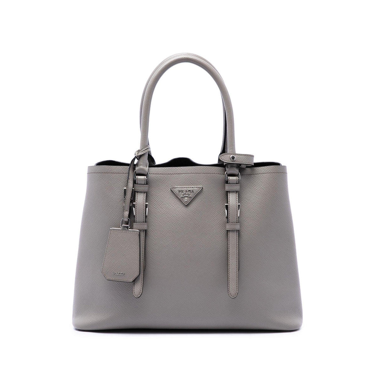 Prada Medium Saffiano Cuir Double Handle Satchel