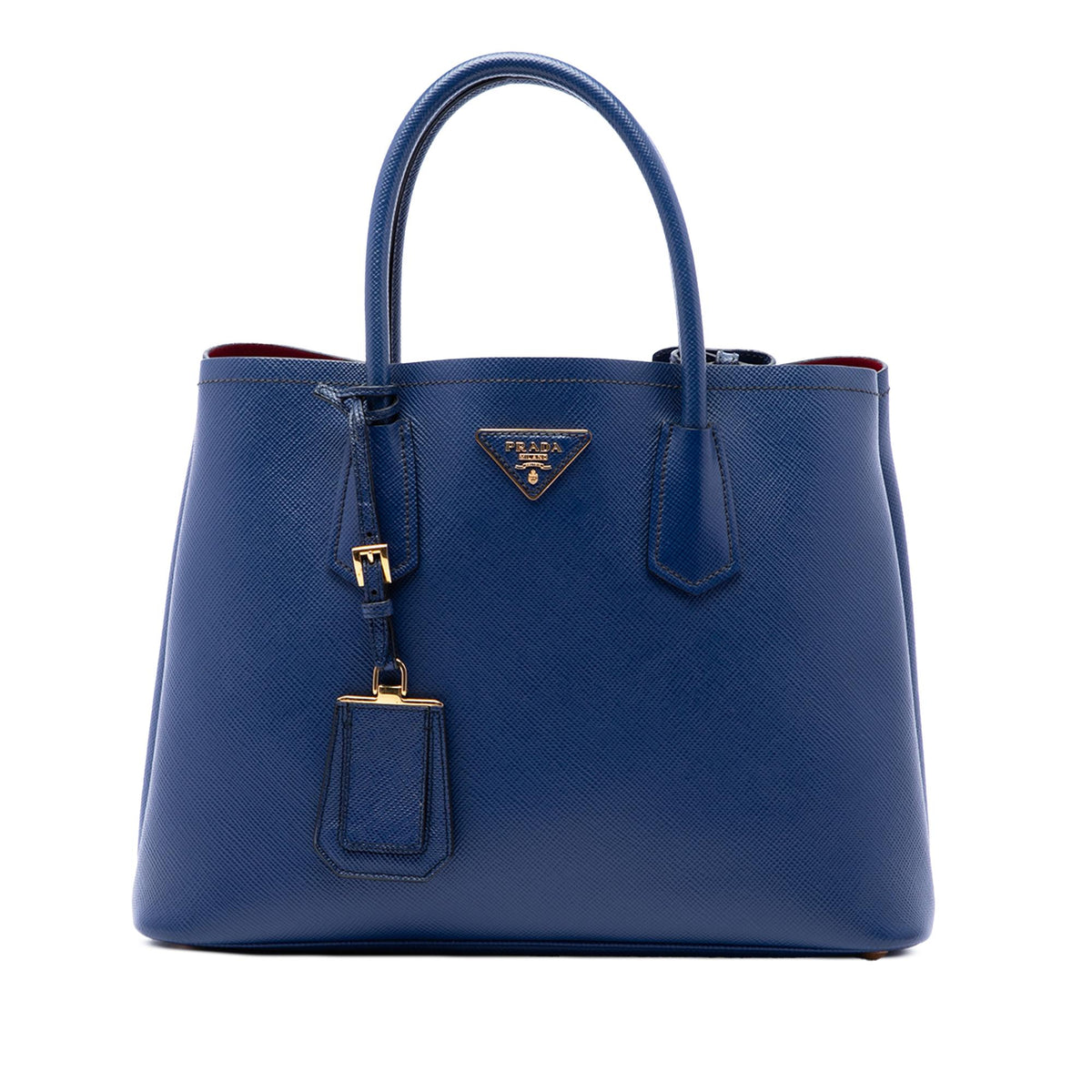 Prada Medium Saffiano Cuir Double Handle Satchel