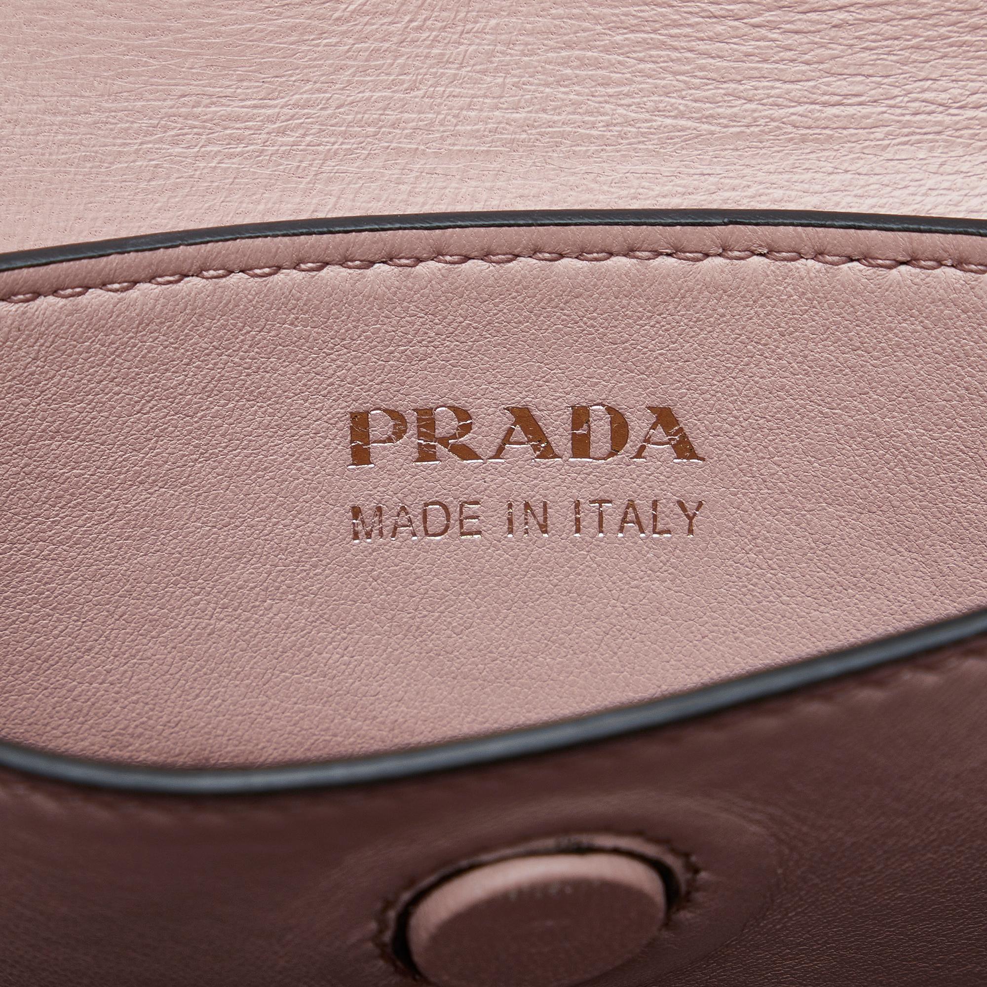 Prada Medium Saffiano Cuir Double Satchel (SHG-4OiFV8)