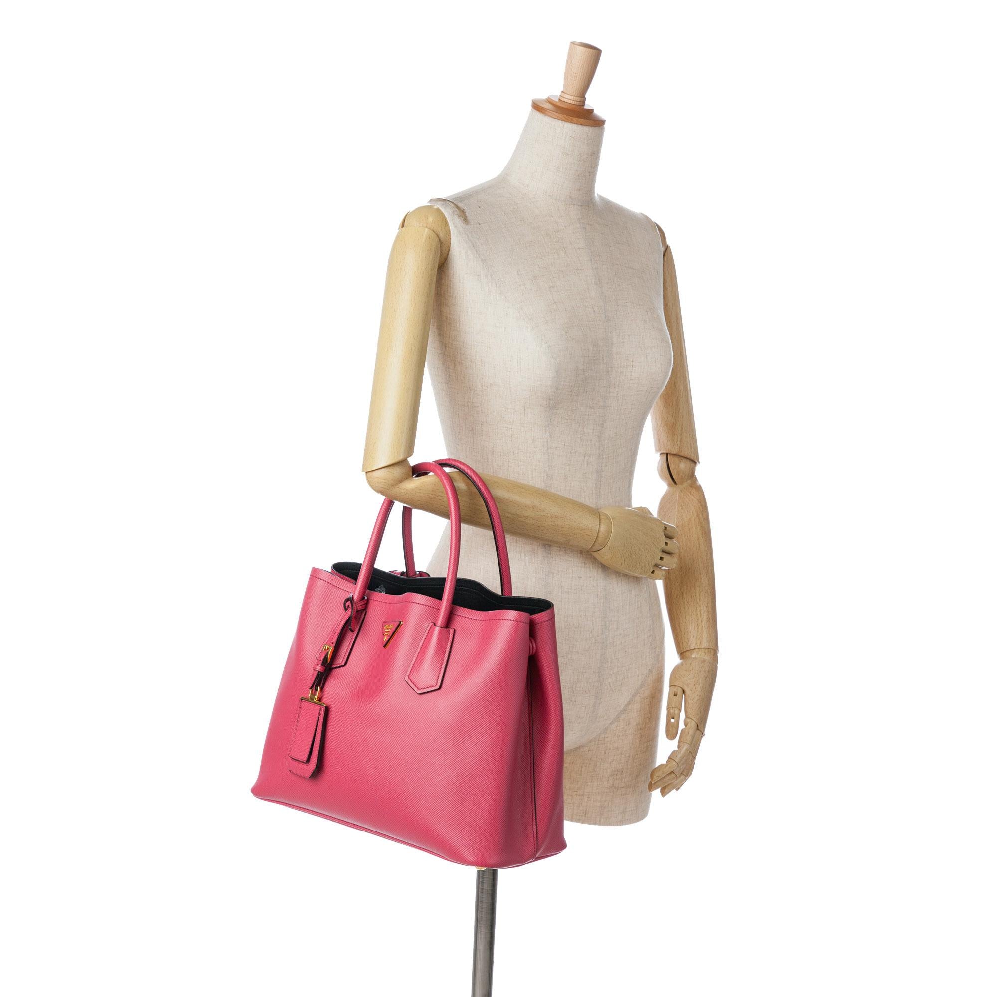 Prada Medium Saffiano Cuir Double Satchel (SHG-I3rJrx)