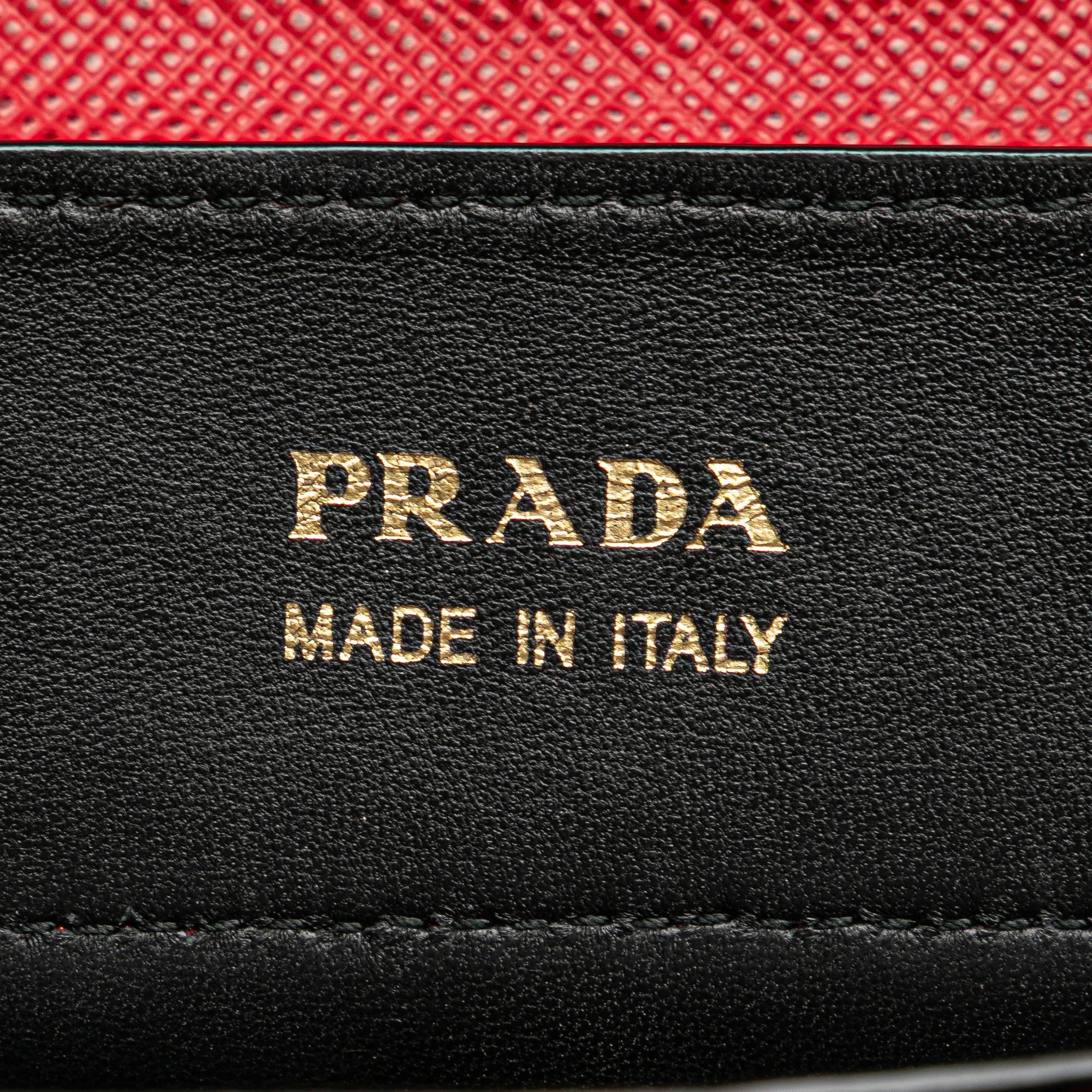 Prada Medium Saffiano Cuir Double Satchel