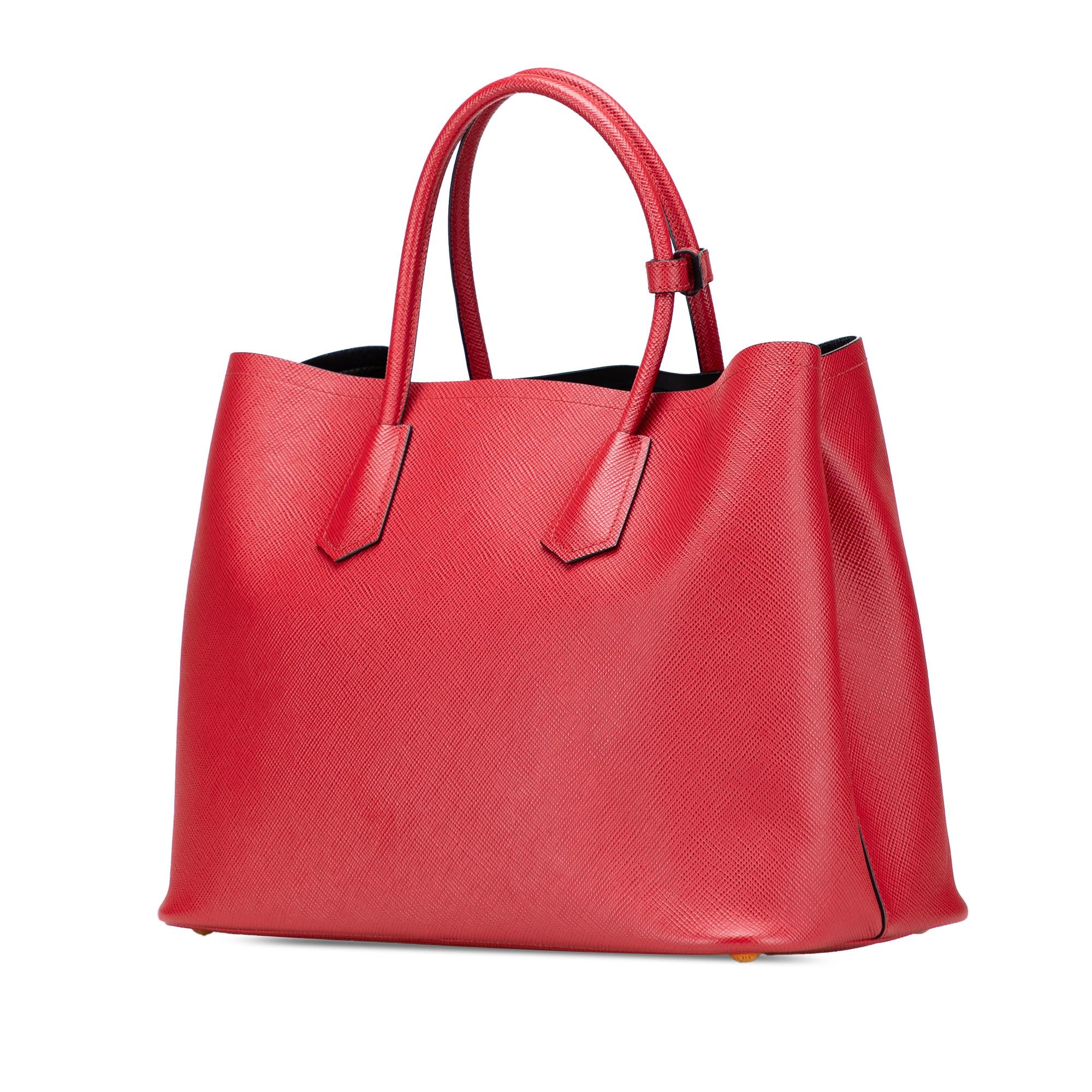 Prada Medium Saffiano Cuir Double Satchel