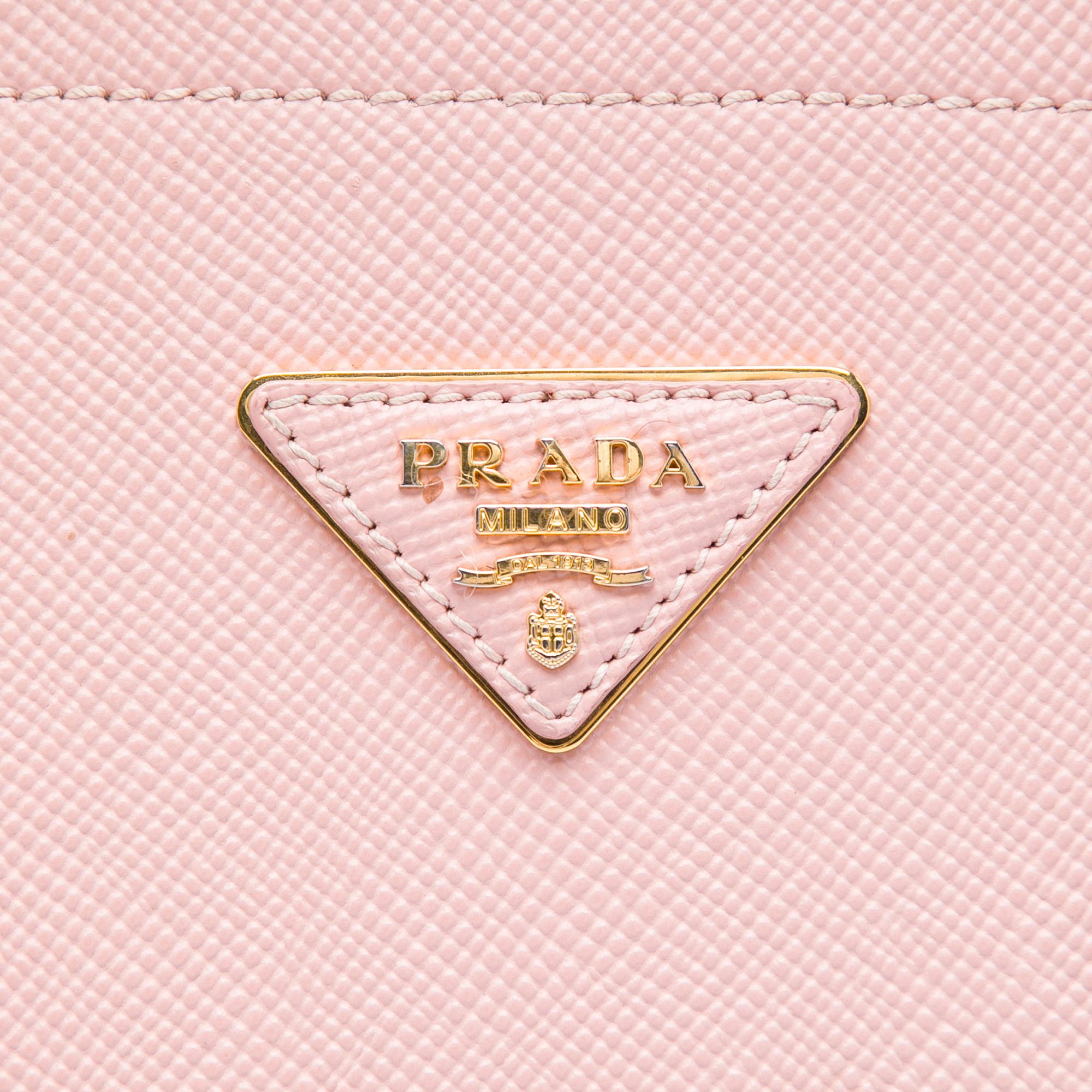Prada Medium Saffiano Cuir Double Satchel
