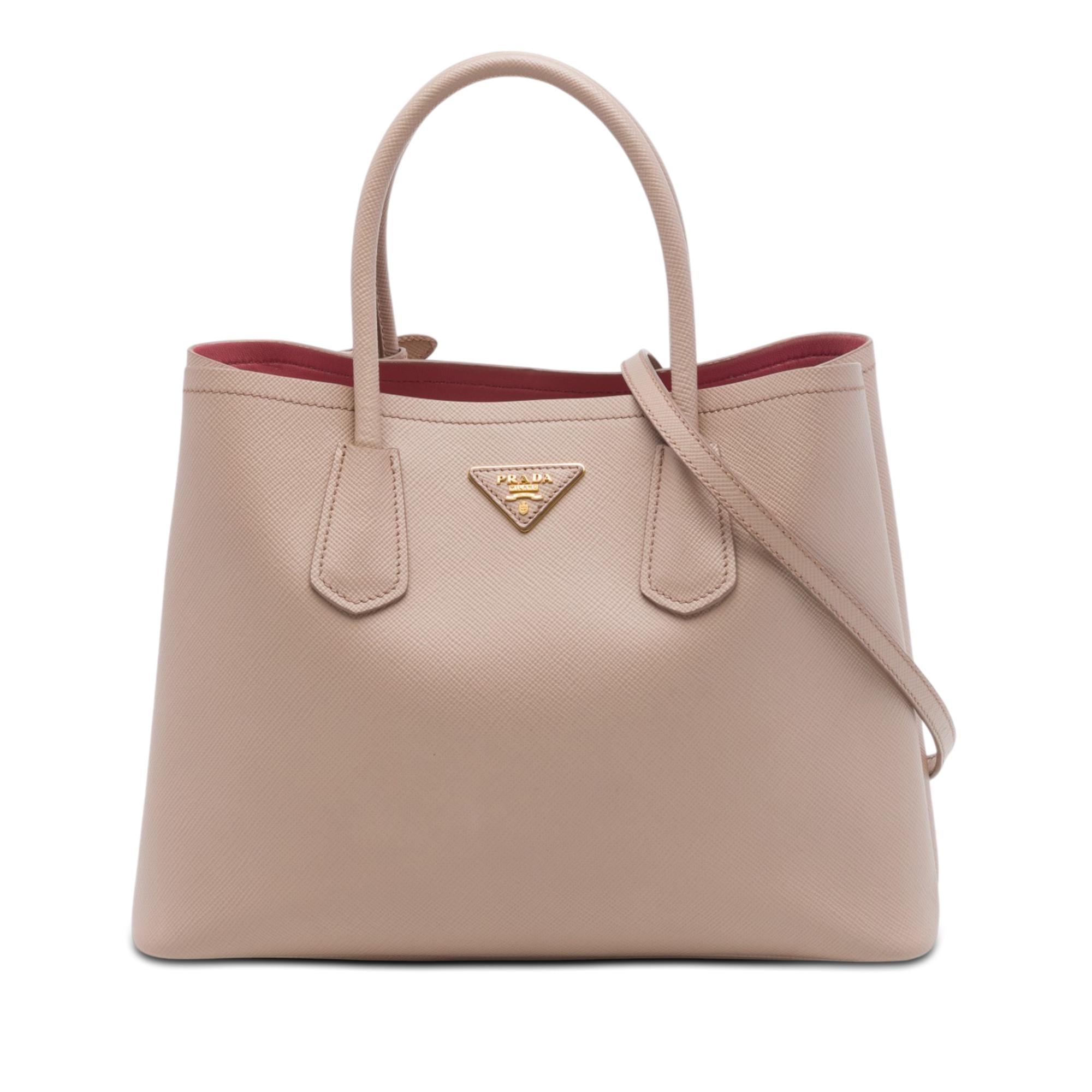 Prada Medium Saffiano Cuir Double Satchel