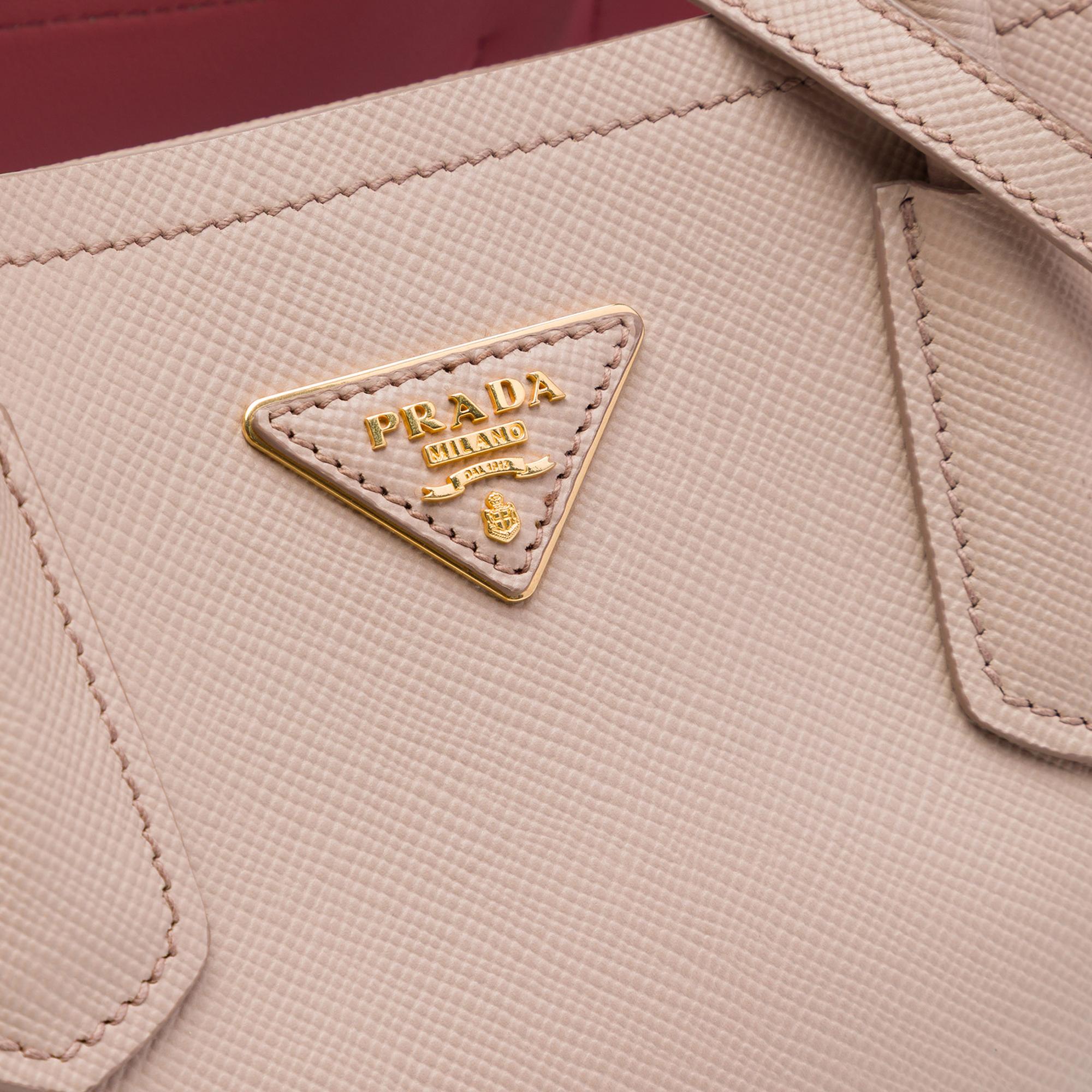 Prada Medium Saffiano Cuir Double Satchel
