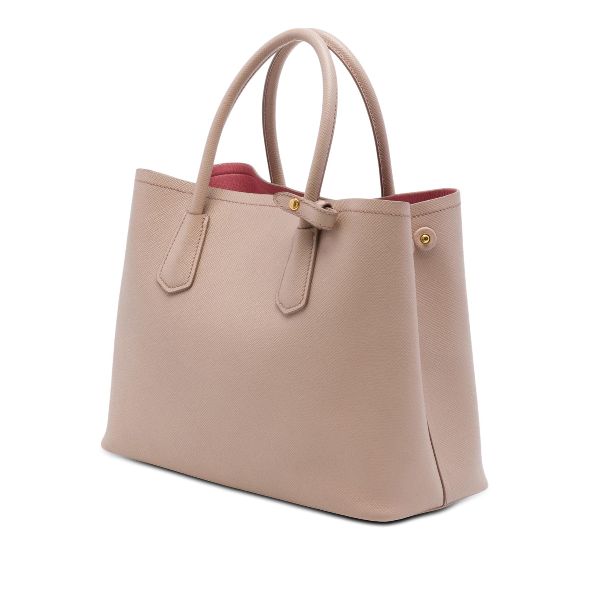 Prada Medium Saffiano Cuir Double Satchel