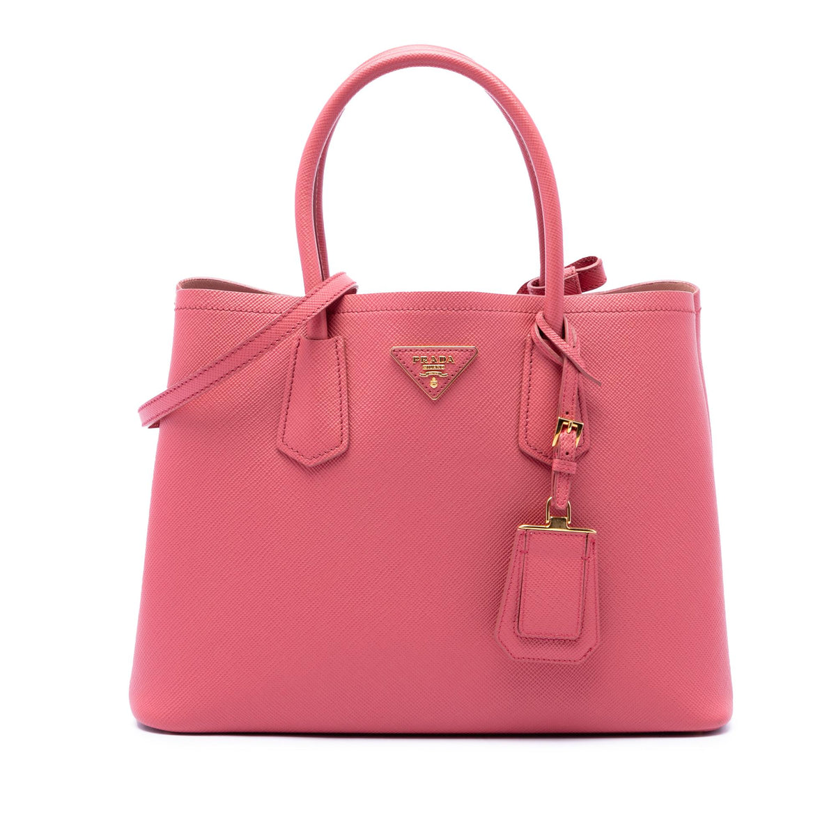 Prada Medium Saffiano Cuir Double Satchel