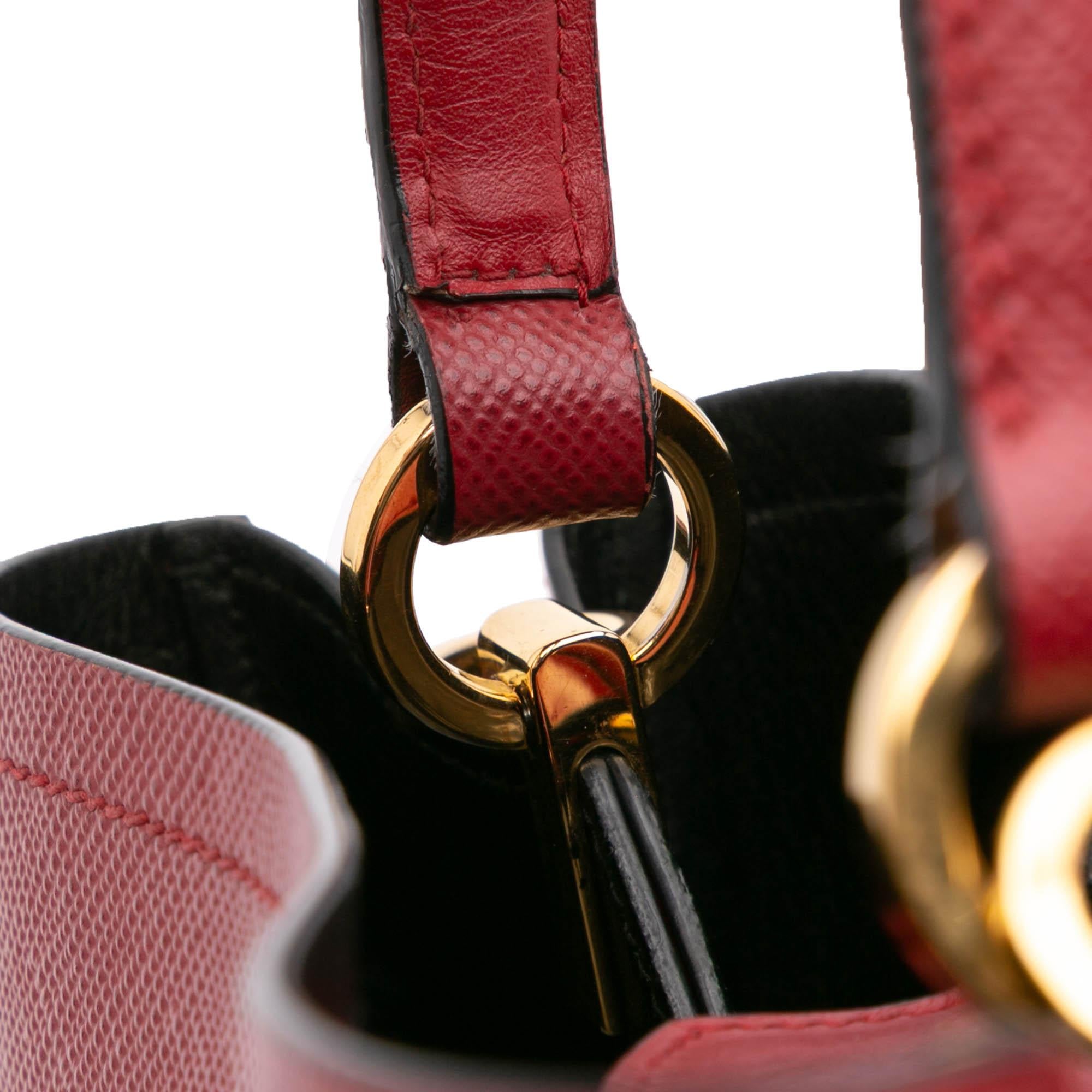 Prada Medium Saffiano Cuir Panier Satchel