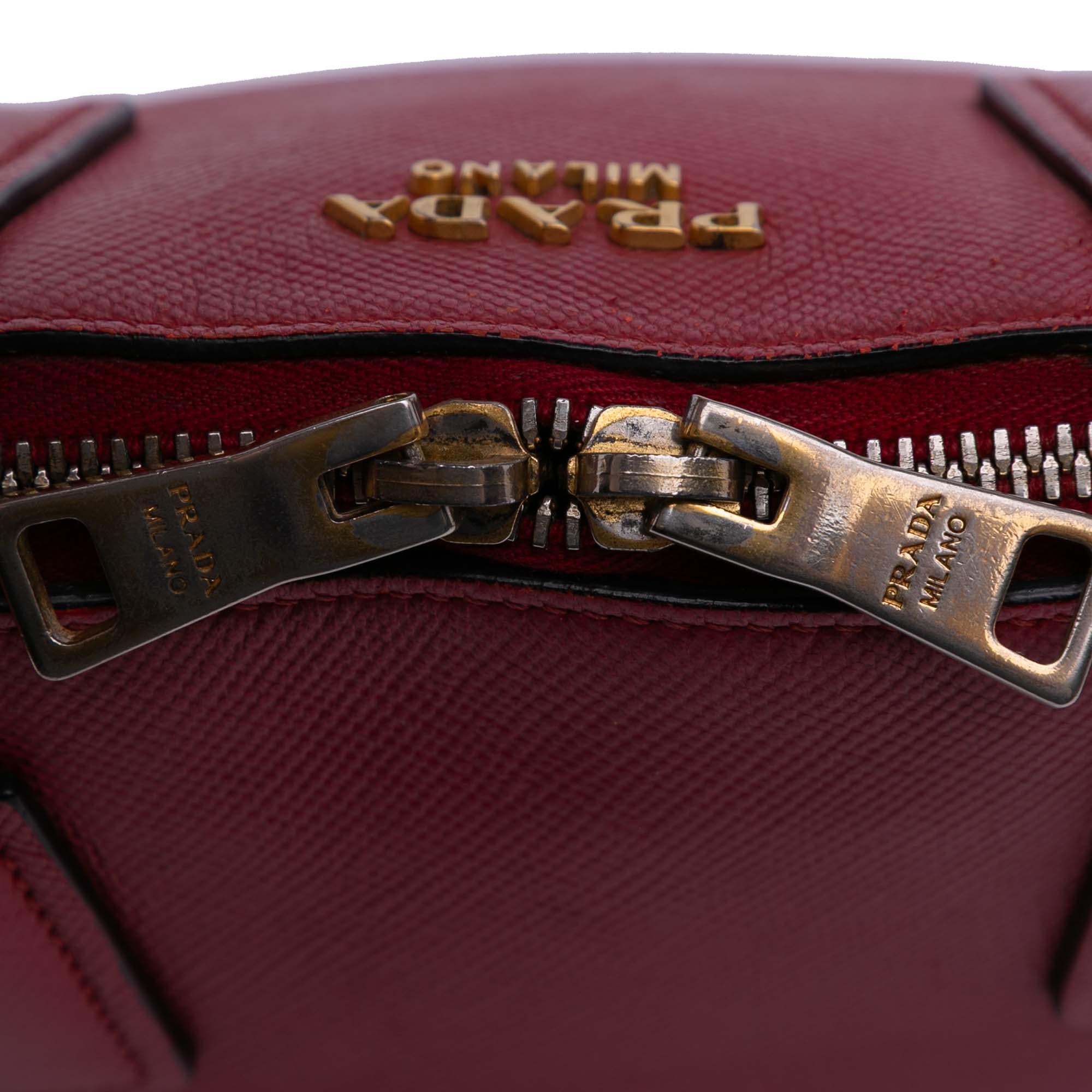 Prada Medium Saffiano Dome Satchel
