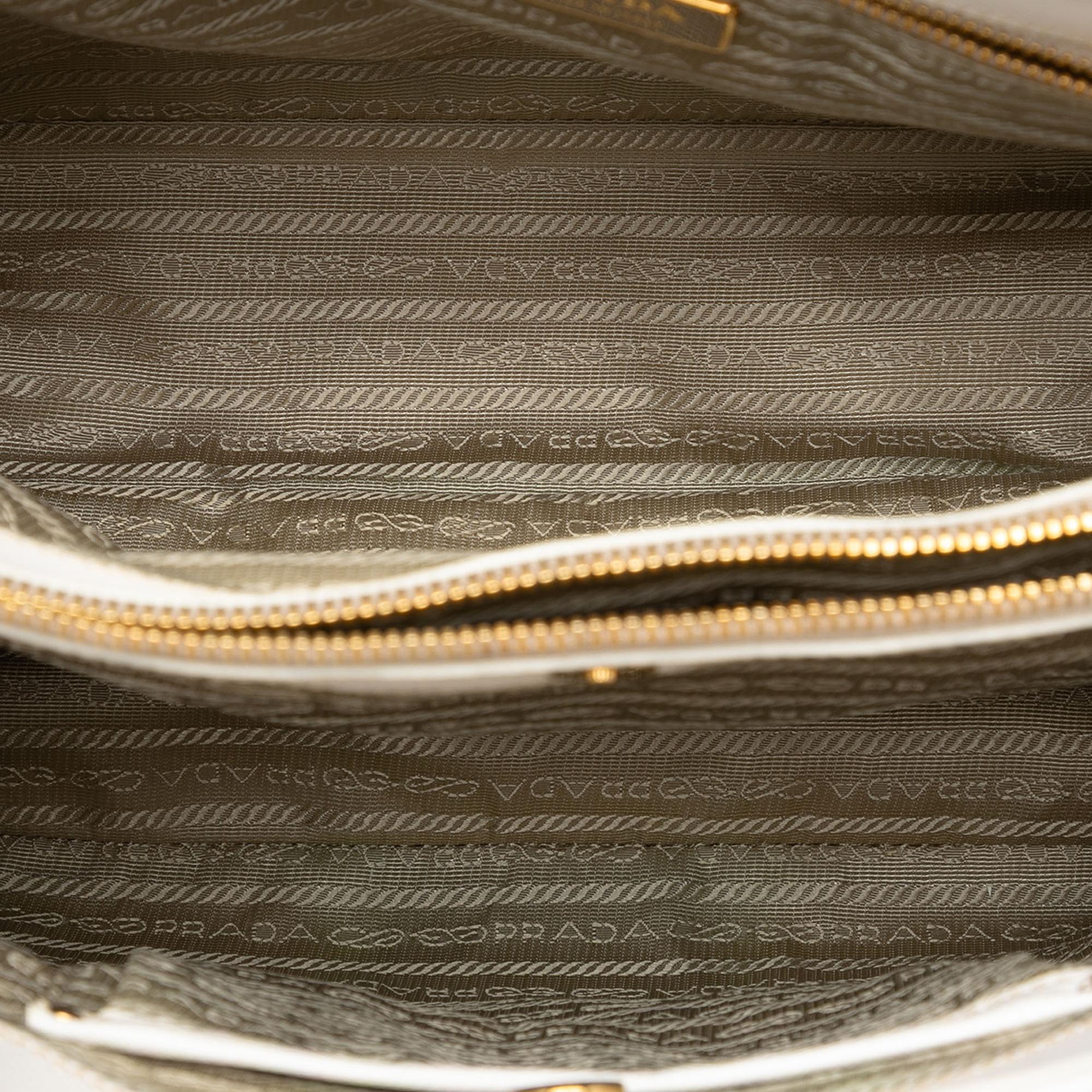 Prada Medium Saffiano Fori Perforated Galleria Tote