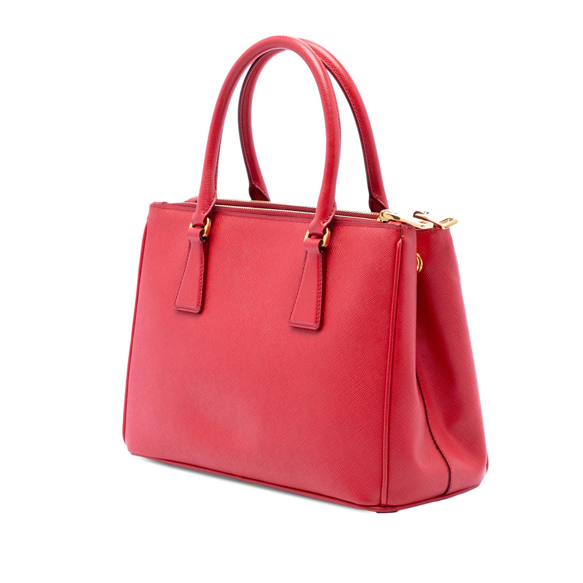 Prada Medium Saffiano Galleria Double Zip Satchel