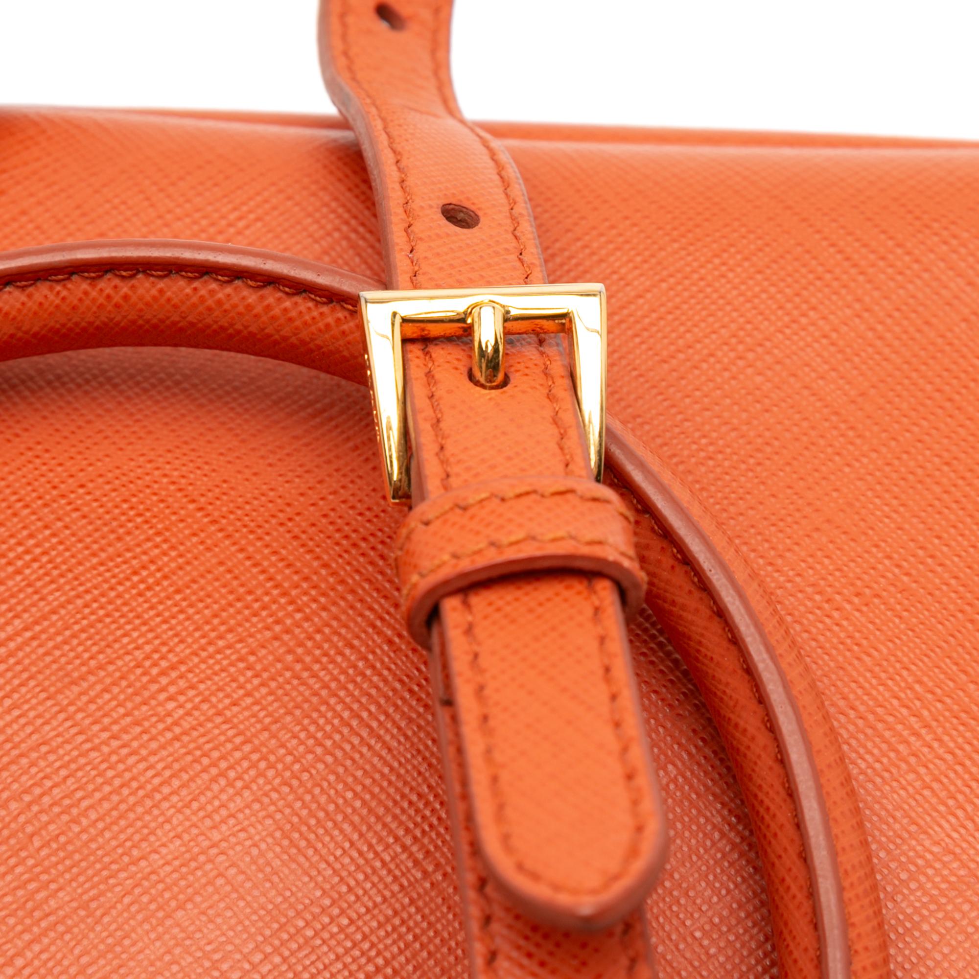 Prada Medium Saffiano Lux Galleria Double Zip Satchel