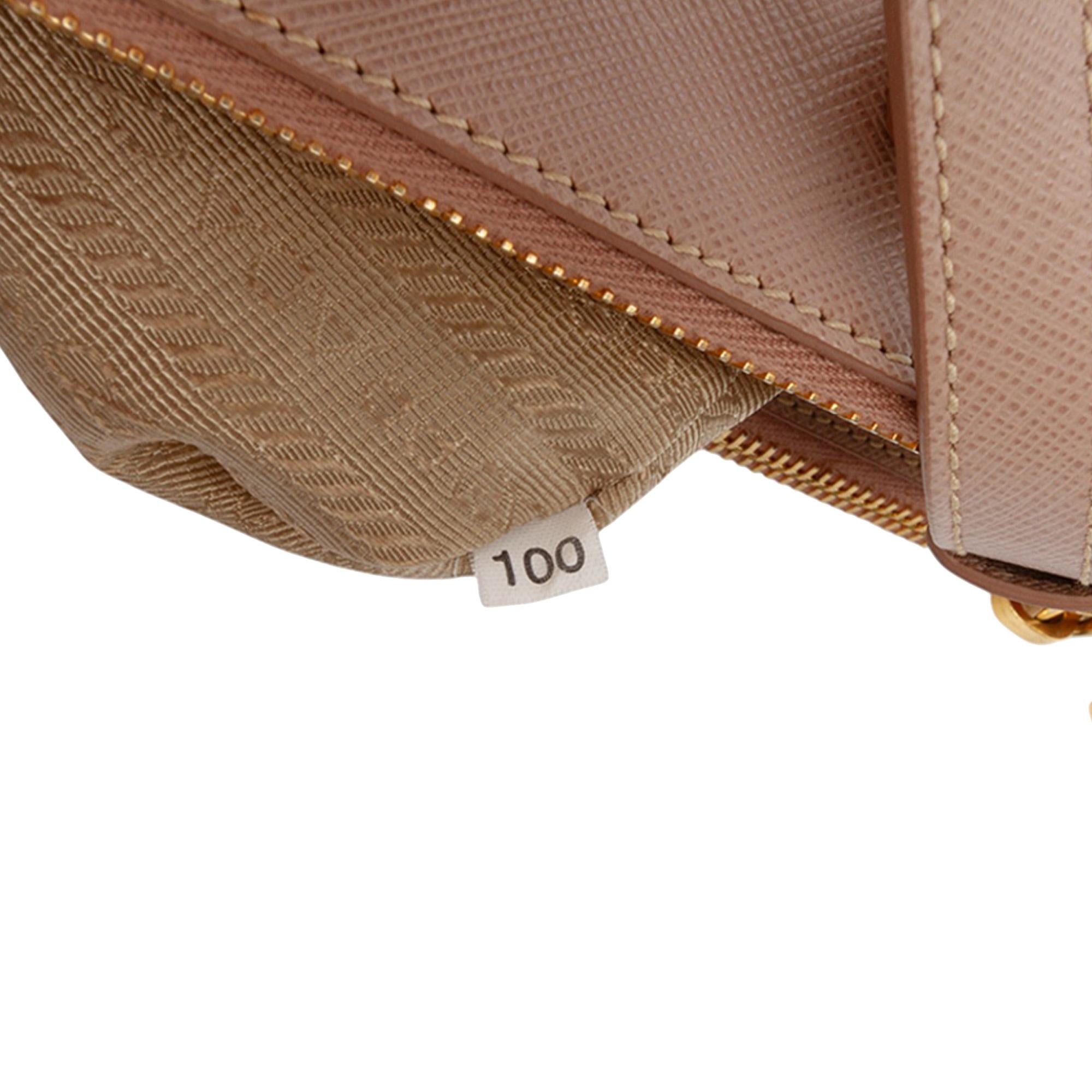 Prada Medium Saffiano Lux Galleria Double Zip Satchel