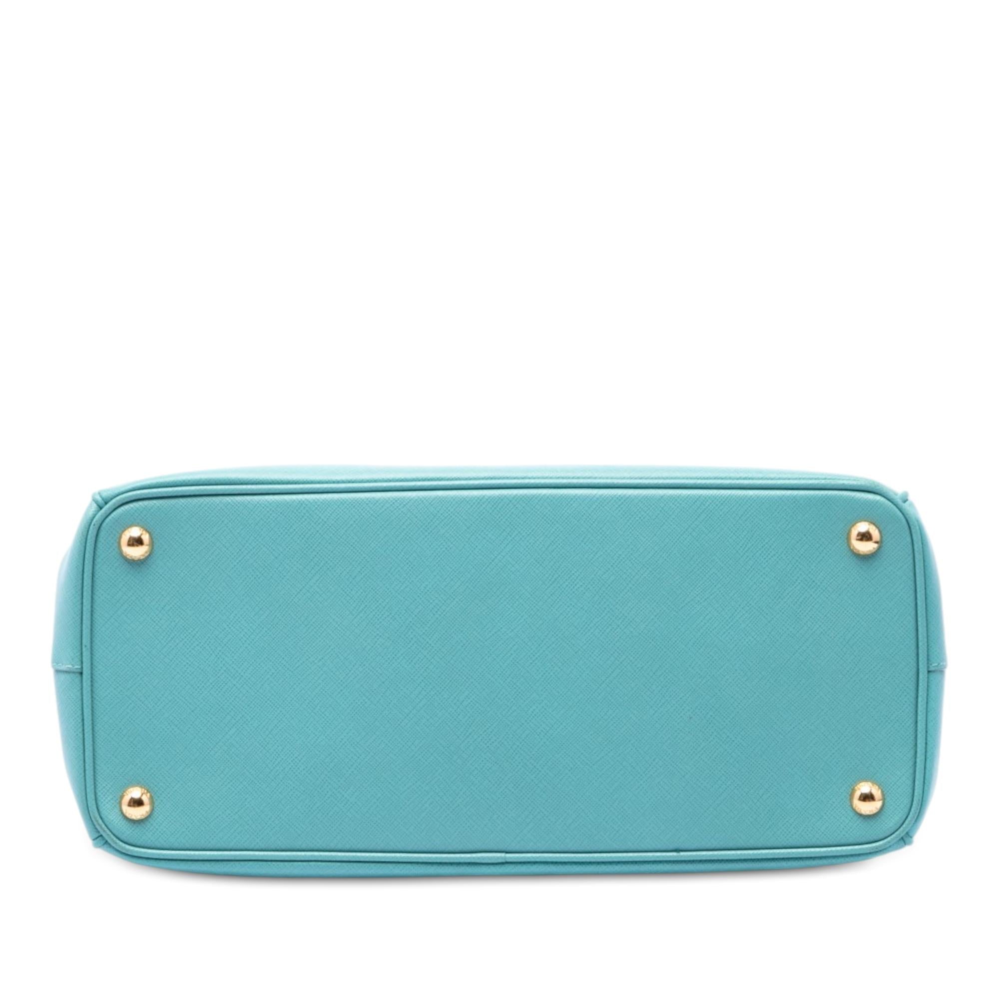 Prada Medium Saffiano Lux Galleria Double Zip Satchel