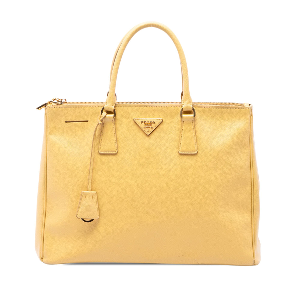 Prada Medium Saffiano Lux Galleria Double Zip Satchel