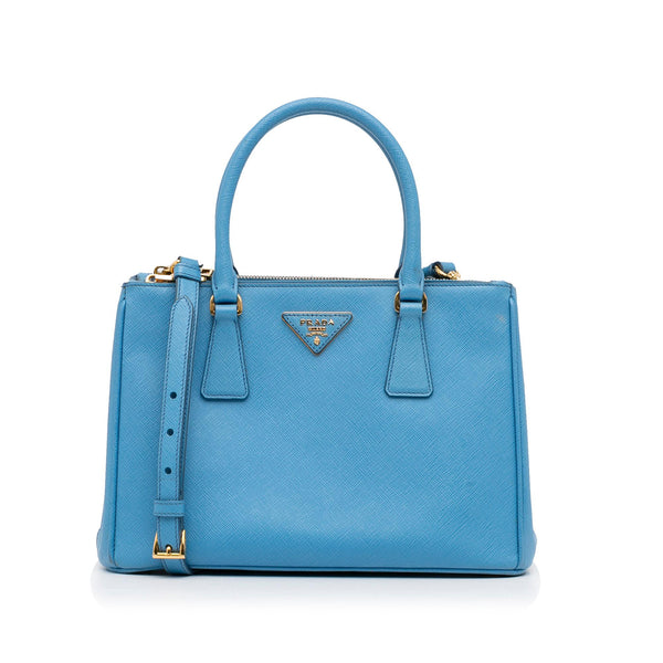 Prada Women's 'Galleria' Mini Bag - Blue - Totes