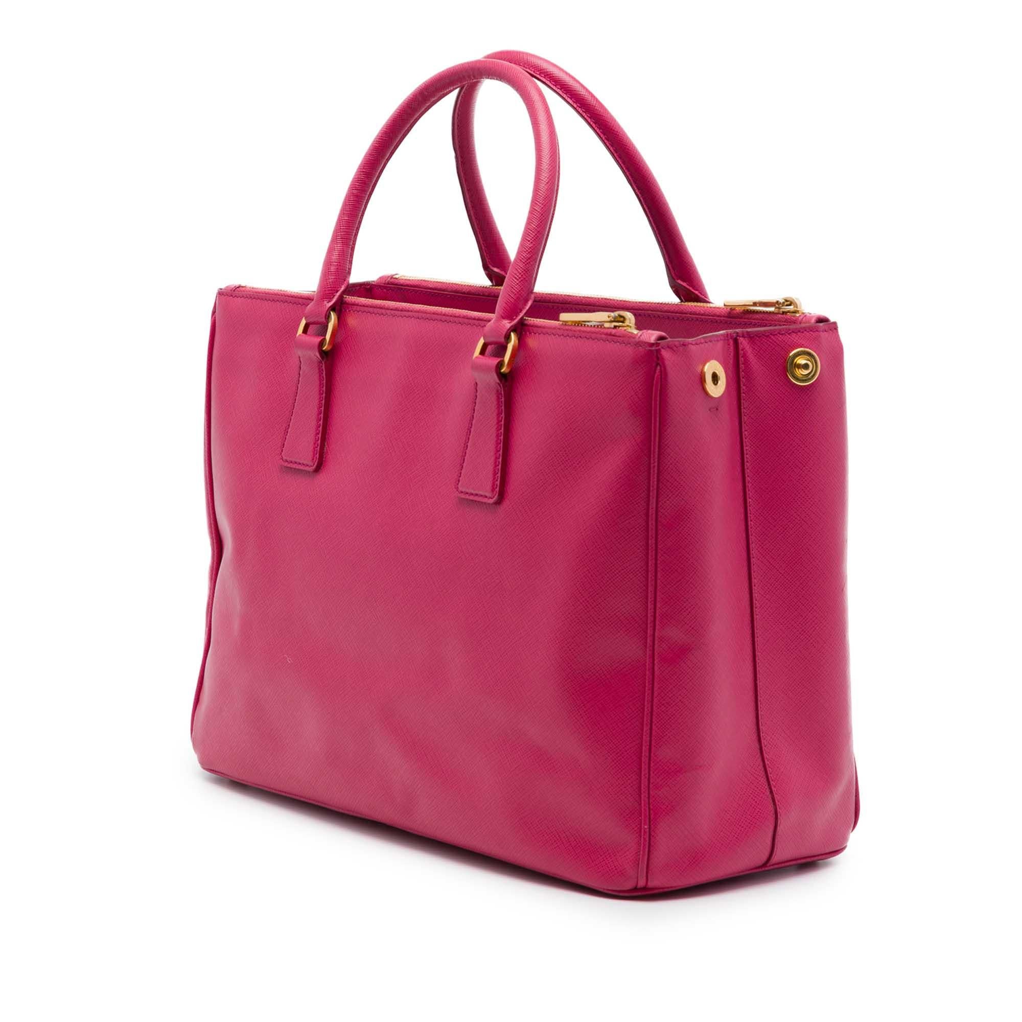 Prada Medium Saffiano Lux Galleria Double Zip Tote