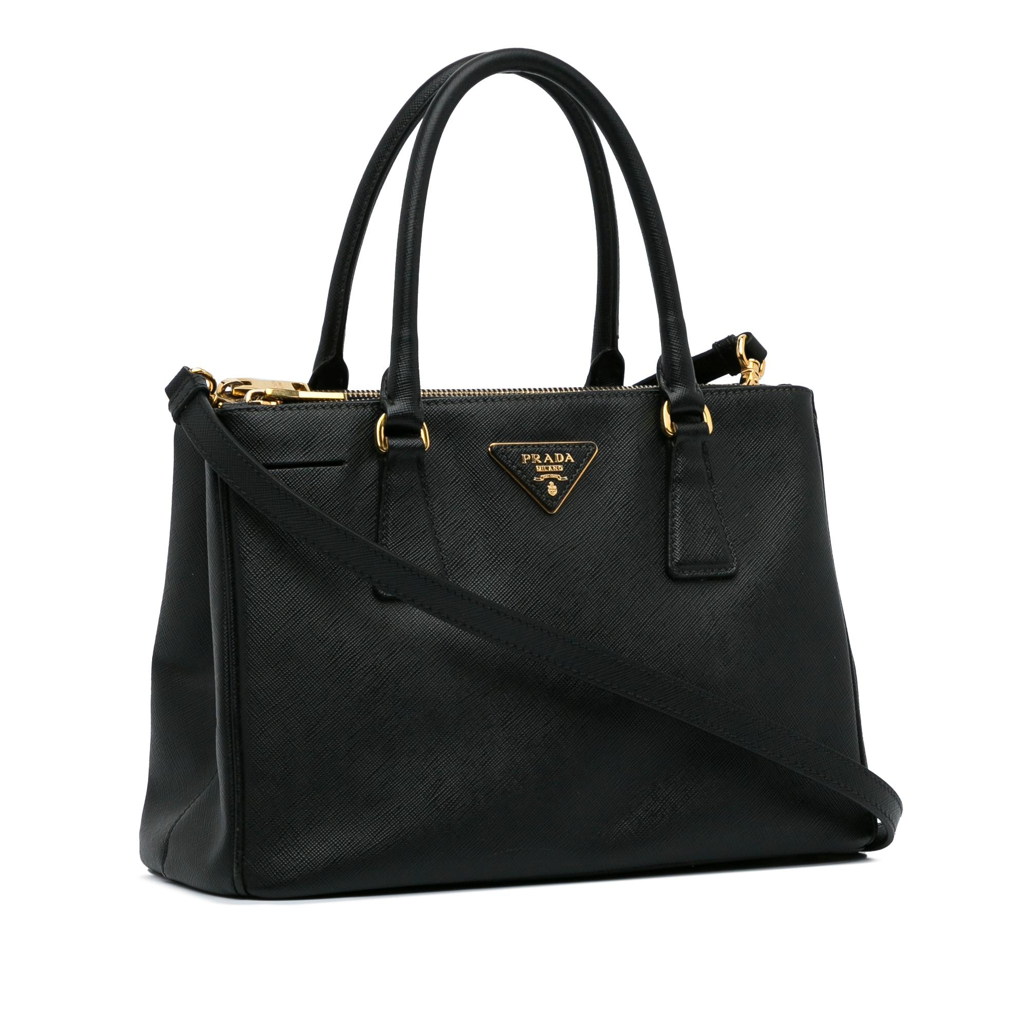 Prada Medium Saffiano Lux Galleria Double Zip (SHG-VEfACp)